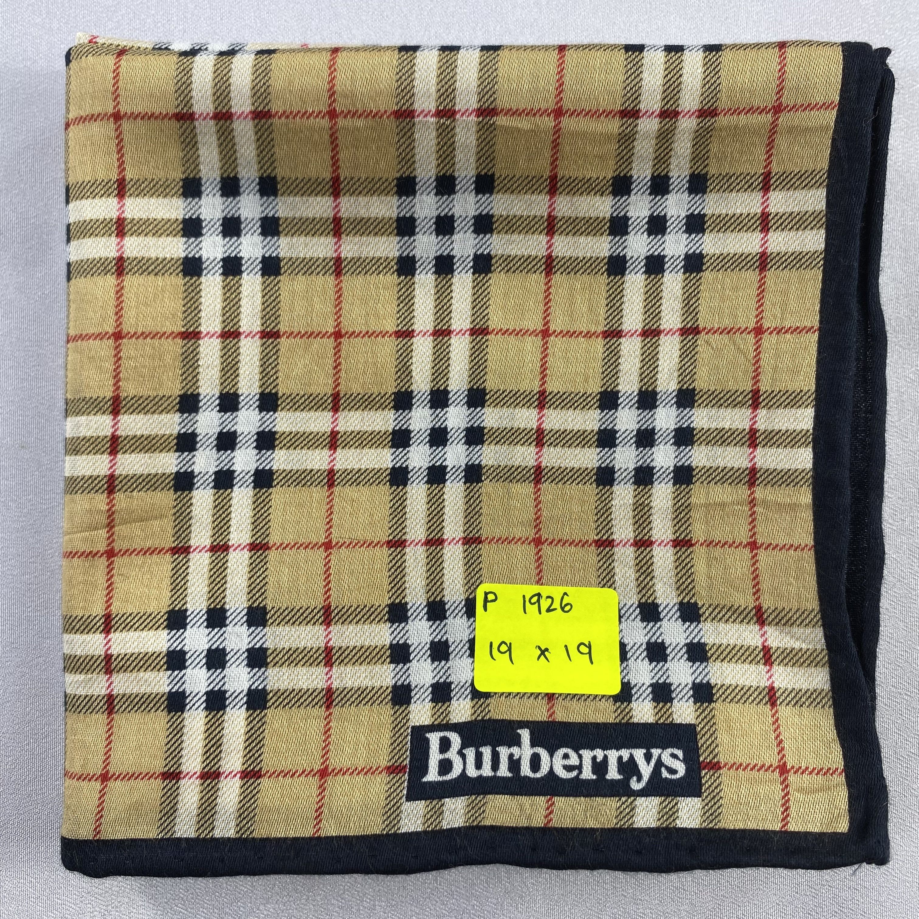 Burberry × Vintage Burberry Handkerchief / Neckerchief / Bandana-P1926 Size ONE SIZE - 5 Thumbnail