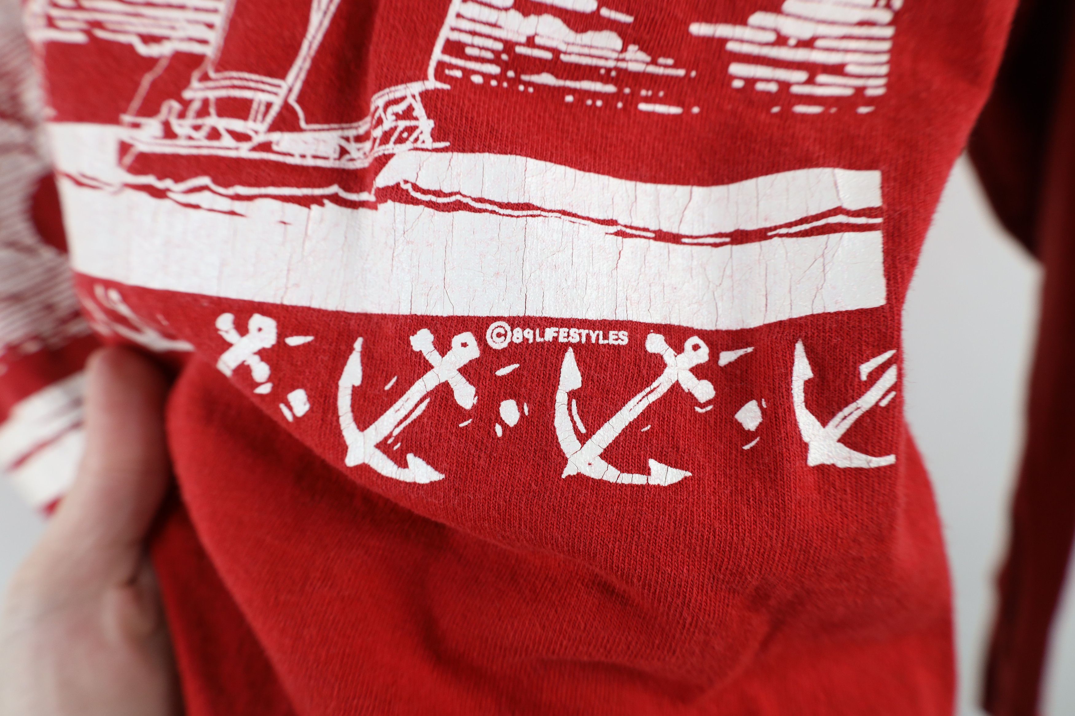 Vintage Vintage 80s San Francisco Mock Neck Long Sleeve T-Shirt USA Size US L / EU 52-54 / 3 - 6 Thumbnail