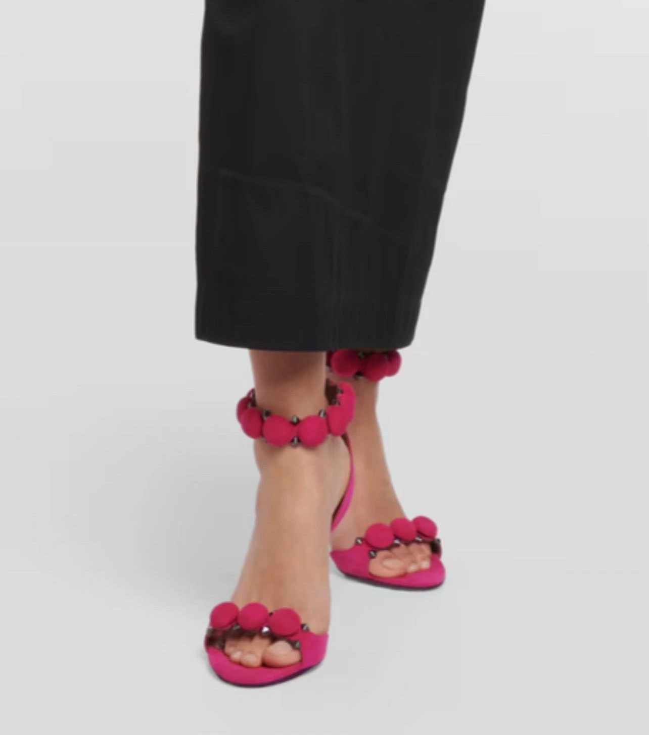 Alaia Alaia Bombe 90 Studded Suede Leather Sandals size 38.5 Size US 8.5 / IT 38.5 - 3 Thumbnail