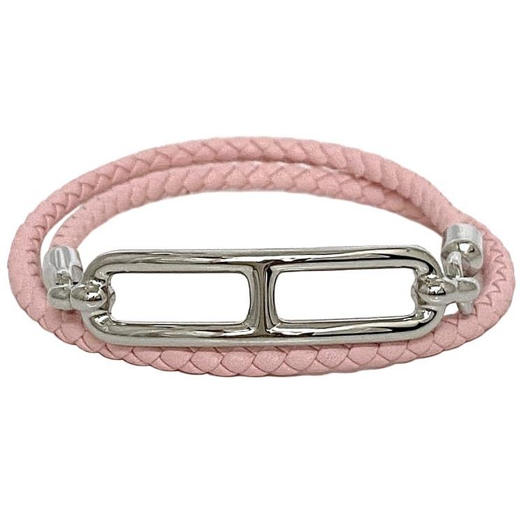 Hermes HERMES Bracelet Pink Leather Size ONE SIZE - 1 Thumbnail