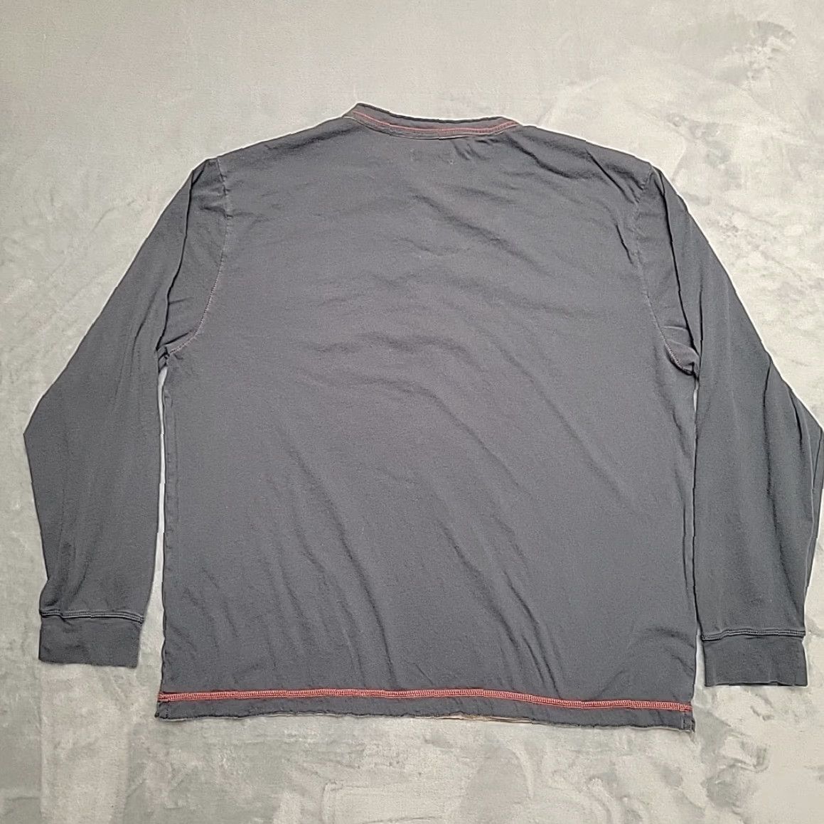 Carbon2Cobalt VINTAGE Carbon2Cobalt Shirt Mens XL Gray Henley Long Sleeve 100% Cotton Casual Size US XL / EU 56 / 4 - 4 Thumbnail