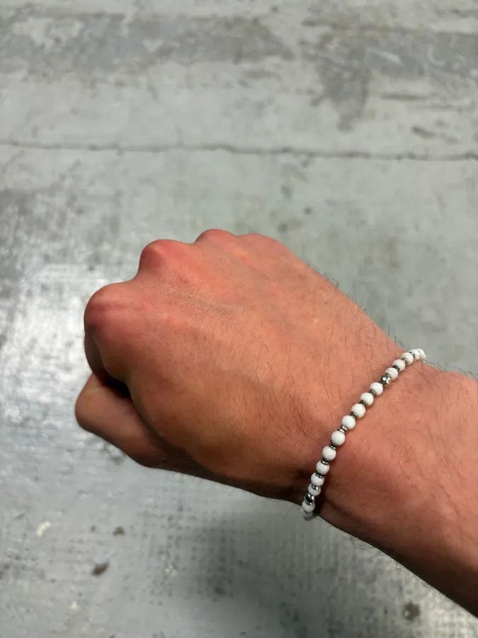Vintage Cesare Paciotti White Pearl Silver Dagger Bracelet Size ONE SIZE - 3 Thumbnail