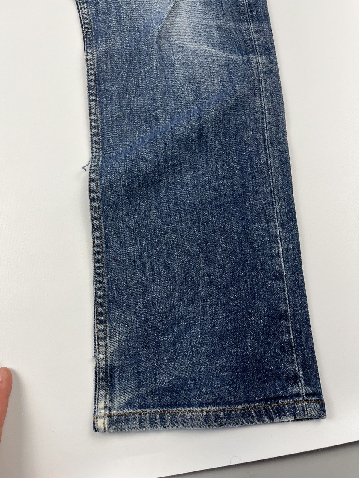 DC × Japanese Brand 00s Vintage DC Big Logo Denim Faded Distressed Jeans Y2K Size US 32 / EU 48 - 21 Thumbnail