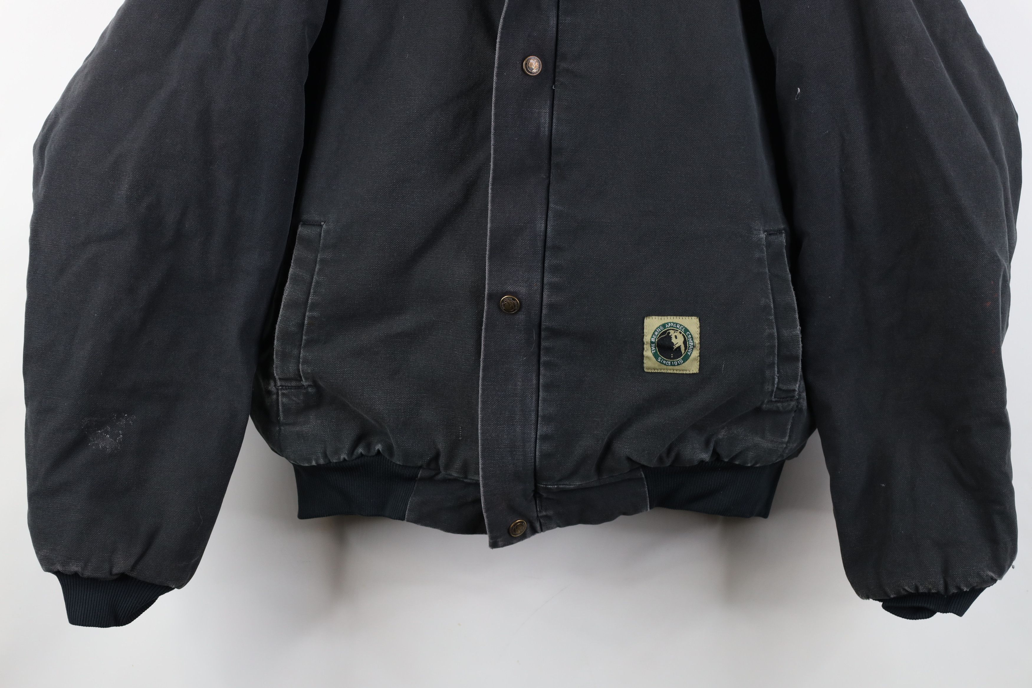 Vintage Vintage Y2K Streetwear Quilted Canvas Bomber Jacket Black Size US M / EU 48-50 / 2 - 3 Thumbnail