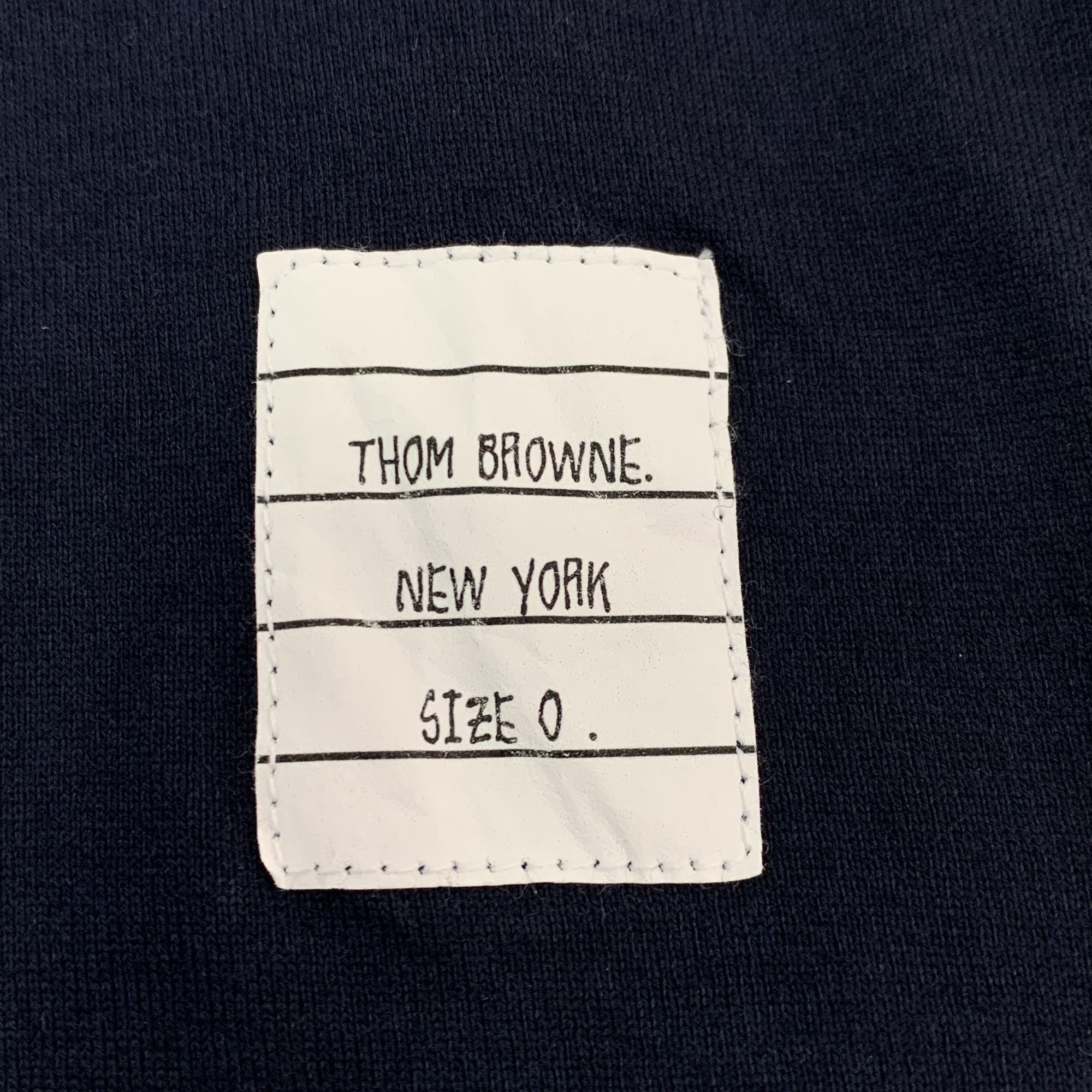 Thom Browne Thom Browne Mens Polo Shirt Size 0 XS Cotton Navy With Given Size US XS / EU 42 / 0 - 4 Thumbnail