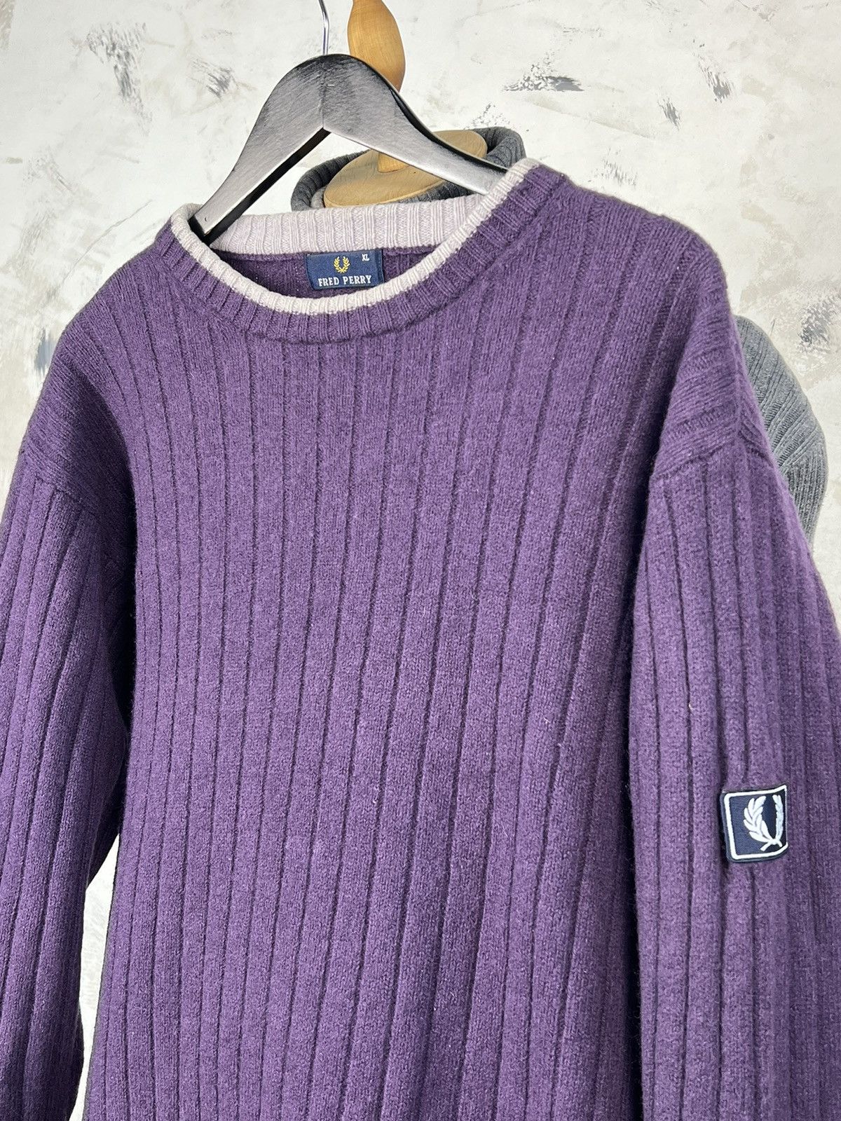 Fred Perry Vintage Fred Perry Wool Sweater Size L - XL Size US XL / EU 56 / 4 - 4 Thumbnail