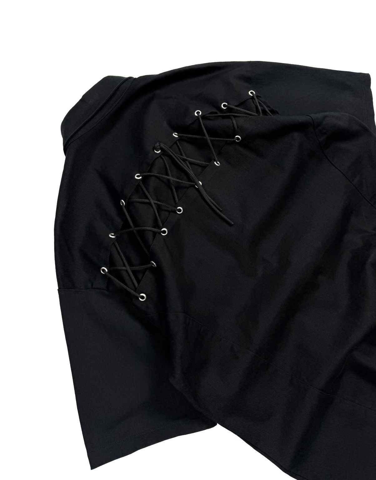 Killstar Aderlass Gothic Punk Shirt Skull Buttons Lace Up Avant Garde Size US XXL / EU 58 / 5 - 10 Thumbnail