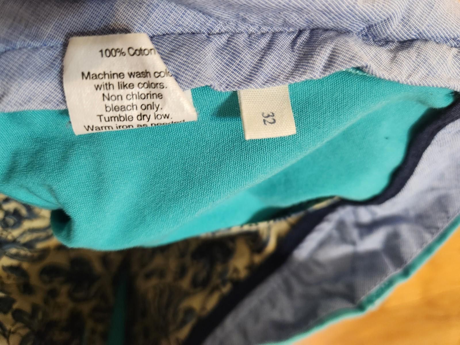 J.Crew Vintage J.Crew Casual Chino Shorts Teal Turquoise Men's 32 Size US 33 - 3 Thumbnail