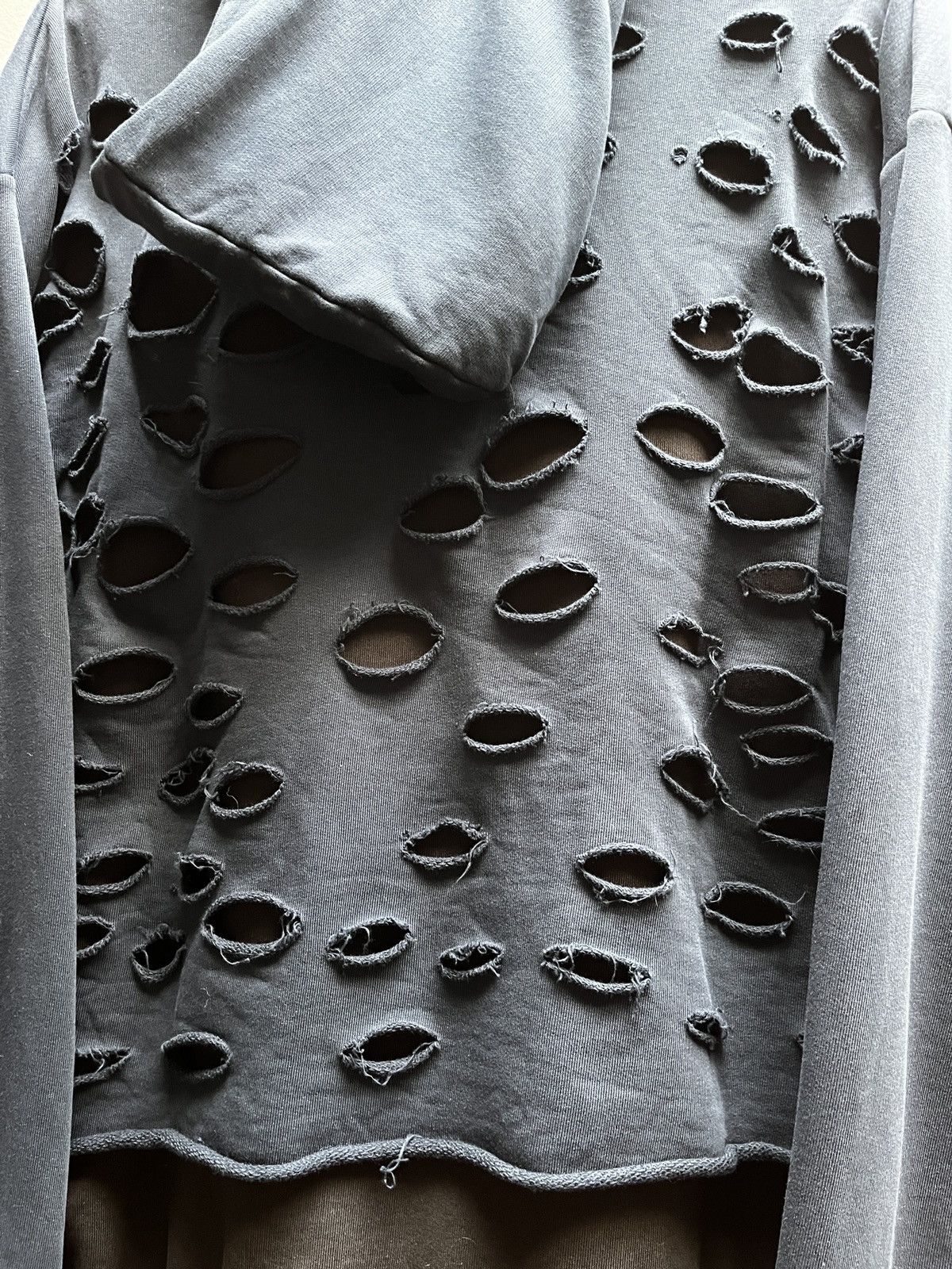 Drop Dead Drop Dead Layered Distressed Hoodie (unisex) Size US S / EU 44-46 / 1 - 17 Thumbnail