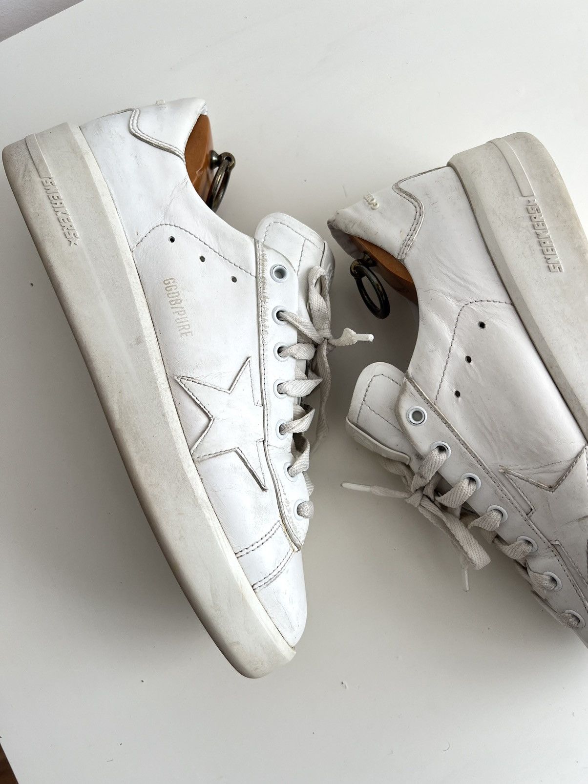 Golden Goose Golden Goose Pure Star Distressed Sneakers White Size US 9 / EU 42 - 12 Thumbnail