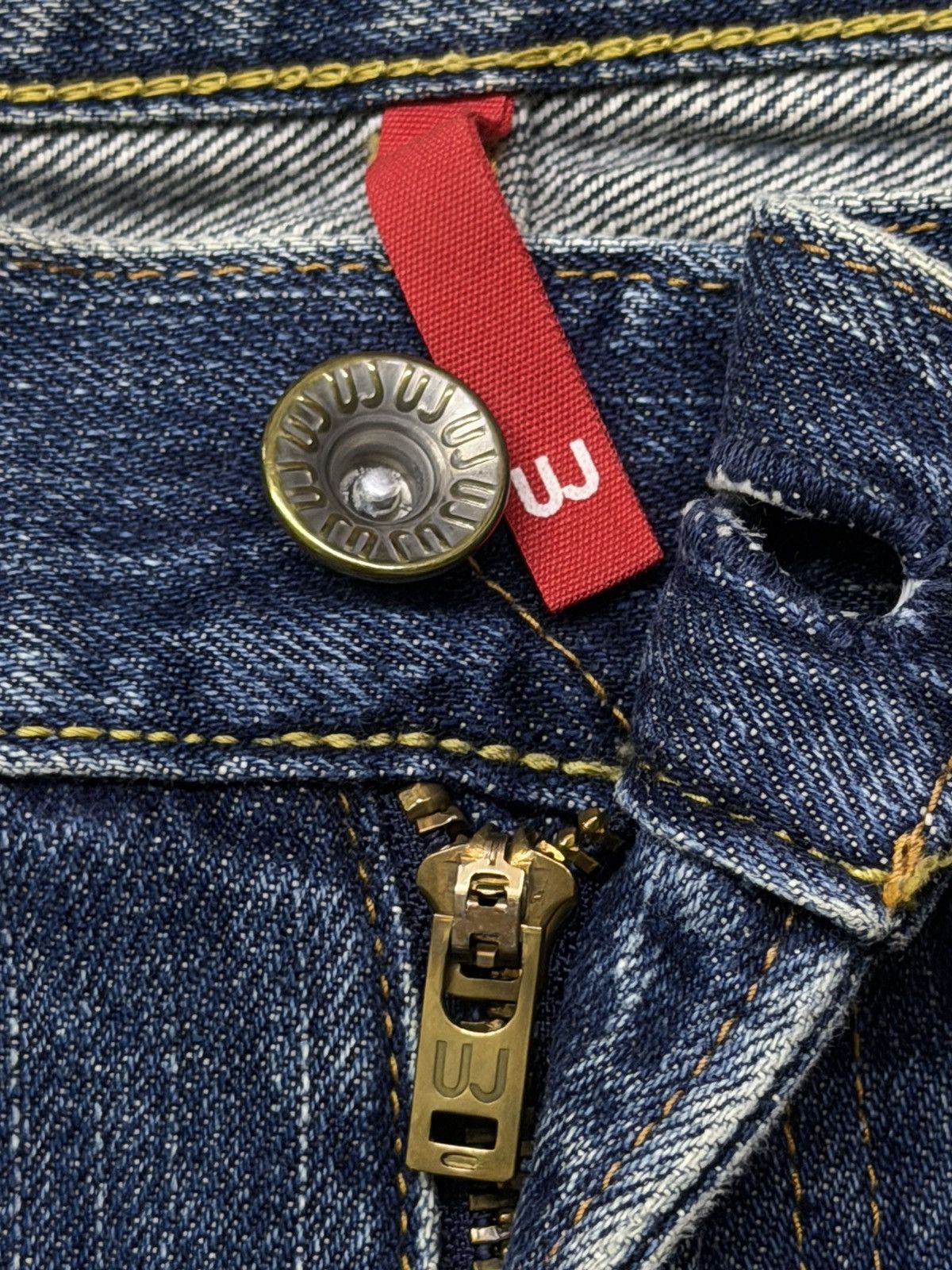 Uniqlo Vintage Uniqlo UJ S002 Selvedge Denim Jeans Red Line | W38 Size US 38 / EU 54 - 10 Thumbnail
