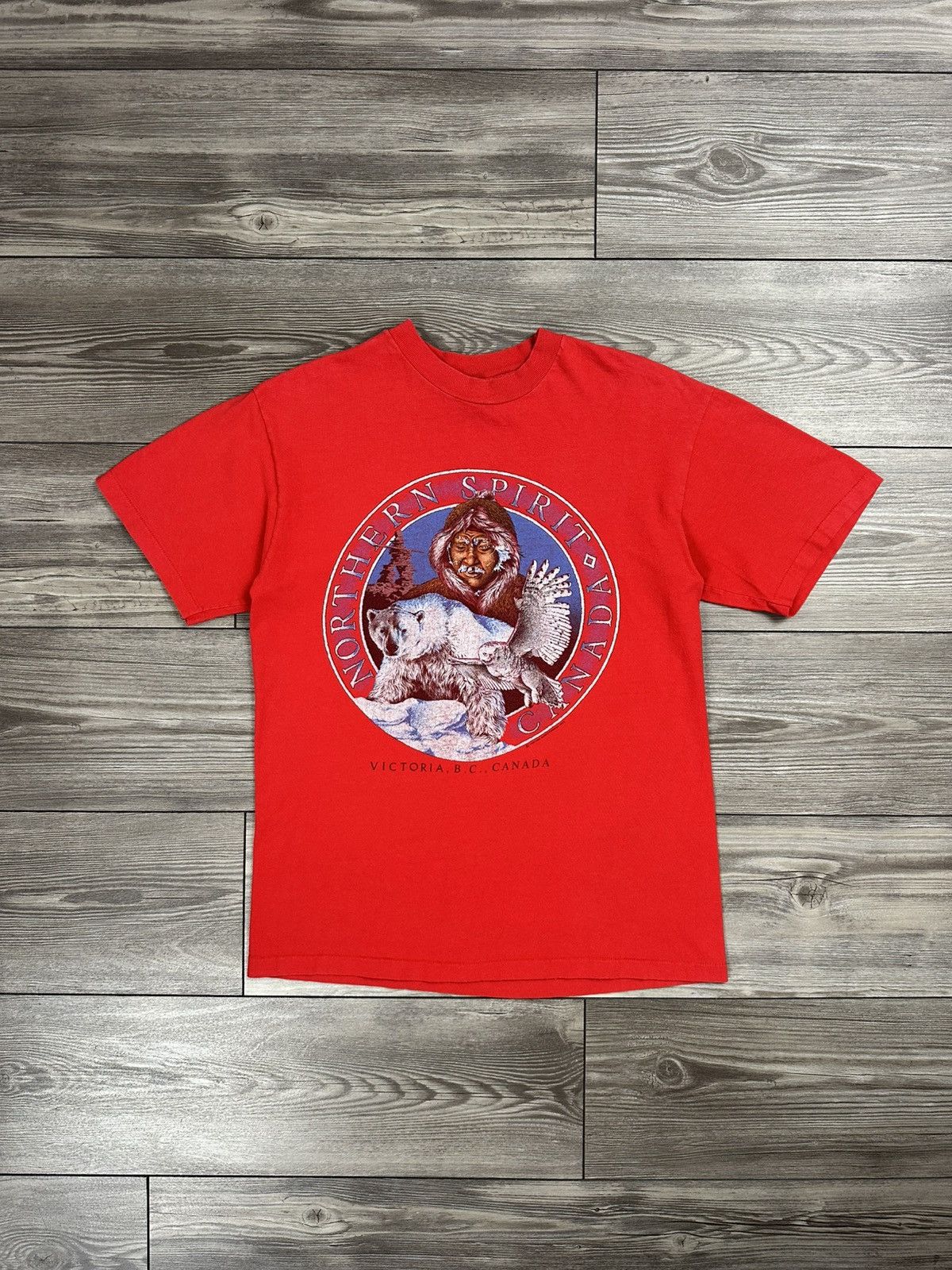 Hanes Vintage 90’s Northern Spirit Canada T Shirt Size US M / EU 48-50 / 2 - 1 Thumbnail