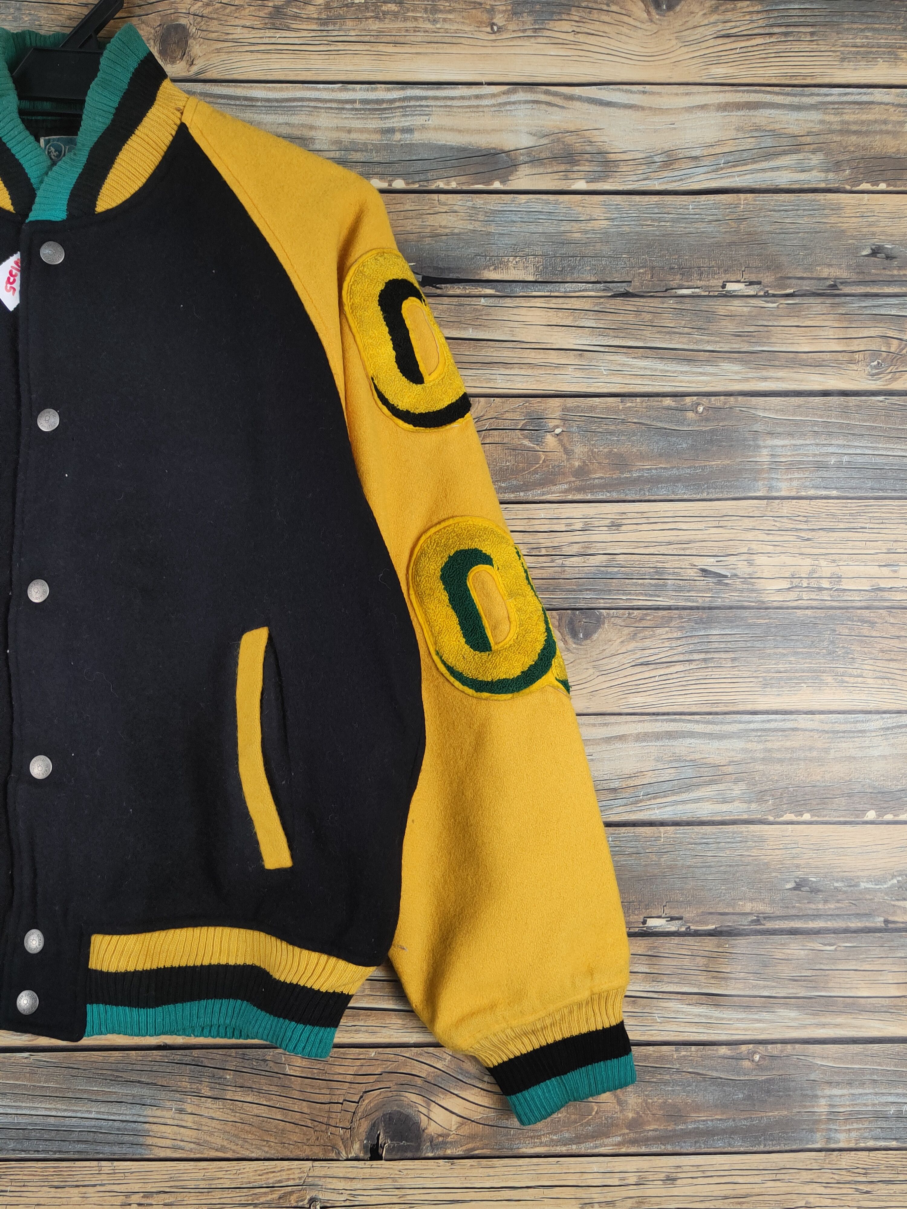 Ocean Pacific DL Ocean Pacific Black japan Varsity Jacket #W1225 Size US M / EU 48-50 / 2 - 5 Thumbnail
