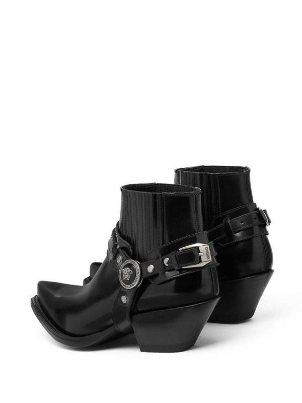 Versace o1y0226 Ankle Boots in Black Size US 8 / IT 38 - 3 Thumbnail