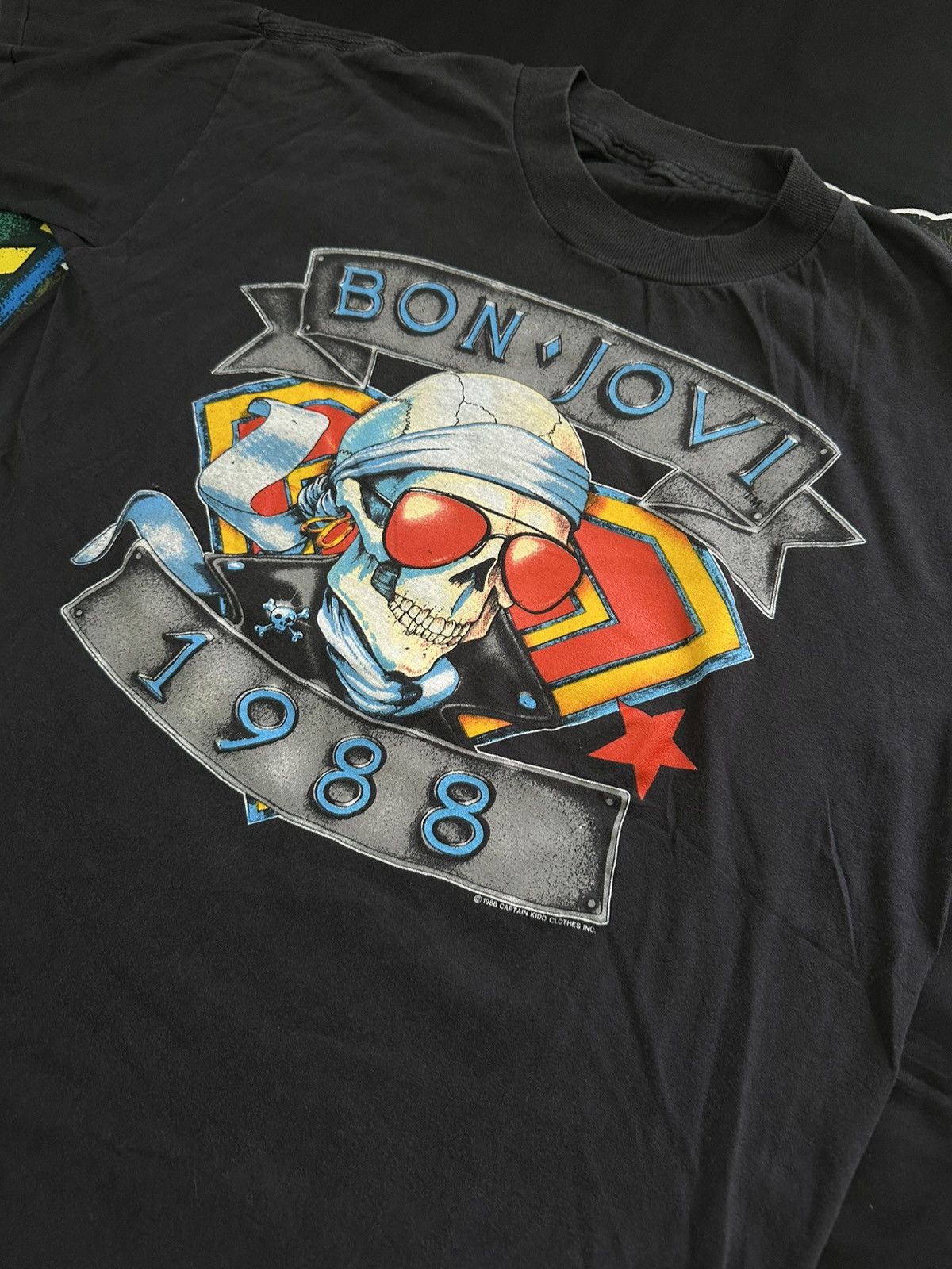 Bon Jovi Vintage *Very Rare * Bon Jovi Kickin’ Ass T Shirt 88’s 80’s Size US M / EU 48-50 / 2 - 2 Thumbnail