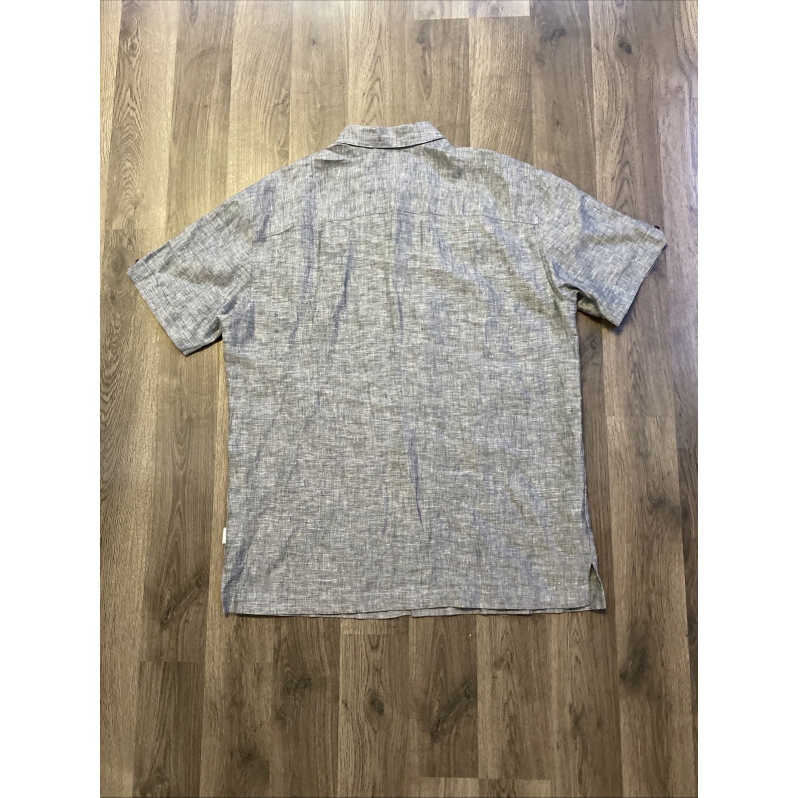 Cubavera Cubavera Shirt Mens Medium Blue Chambray Short Sleeve Button Size US M / EU 48-50 / 2 - 11 Thumbnail