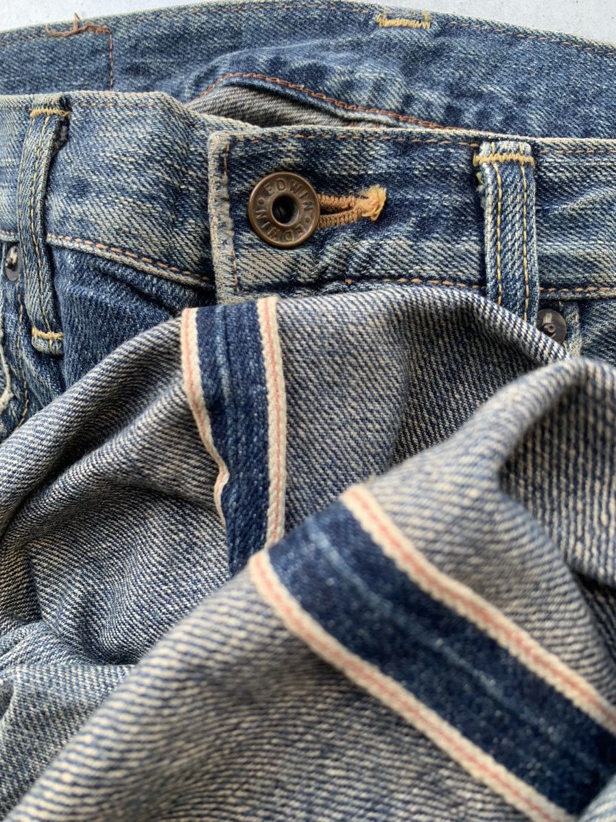 Le Grande Bleu (L.G.B.) Distressed Edwin 505z selvedge denim. Size US 32 / EU 48 - 11 Thumbnail