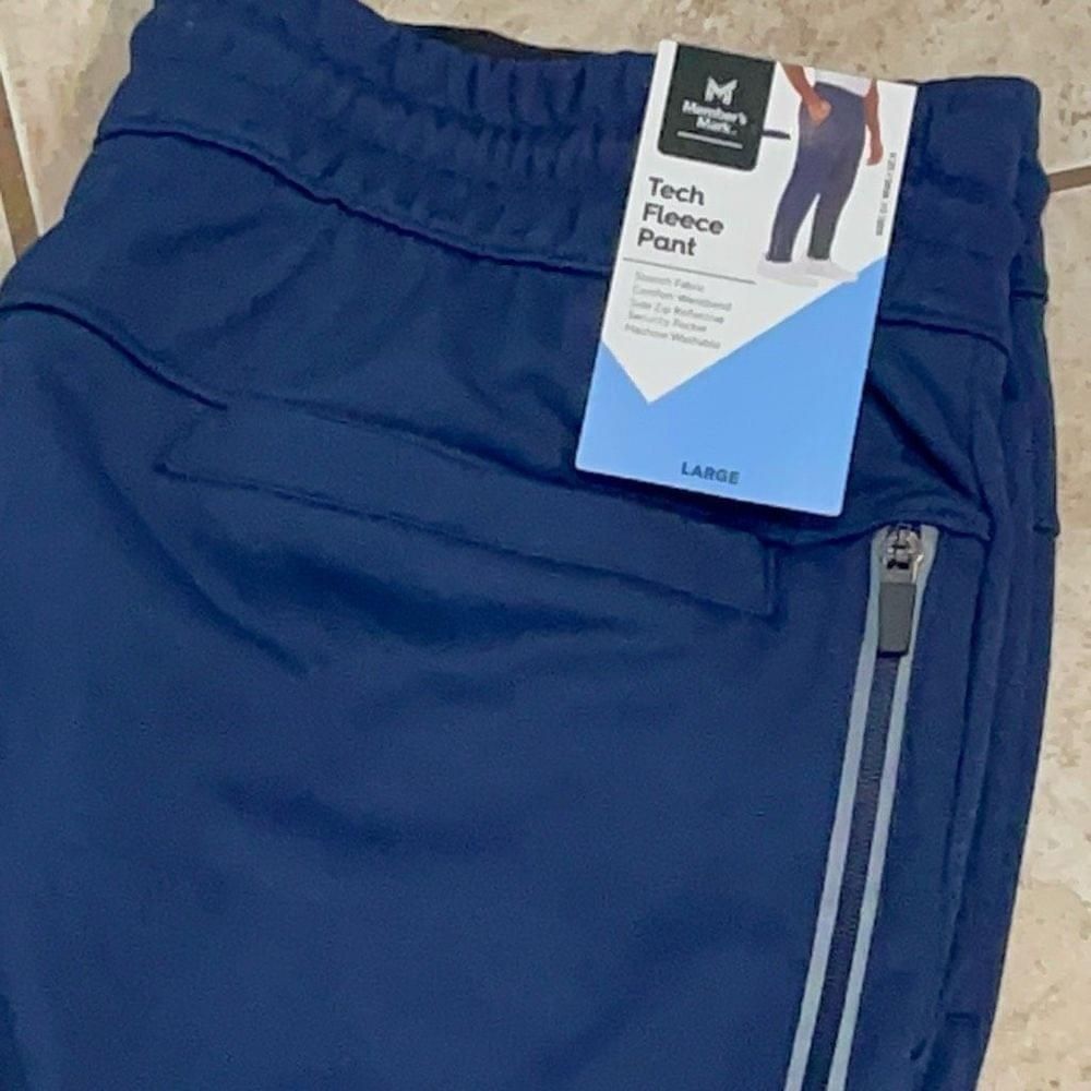 Other Member's Mark Men's Comfort Waistband Tech Fleece Pant L Size US 36 / EU 52 - 9 Thumbnail