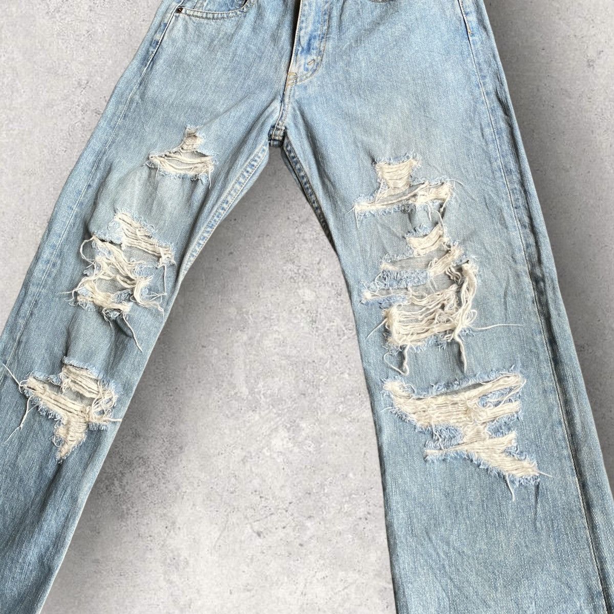 Comme des Garcons Junya Watanabe Crash Denim Size US 31 - 2 Thumbnail