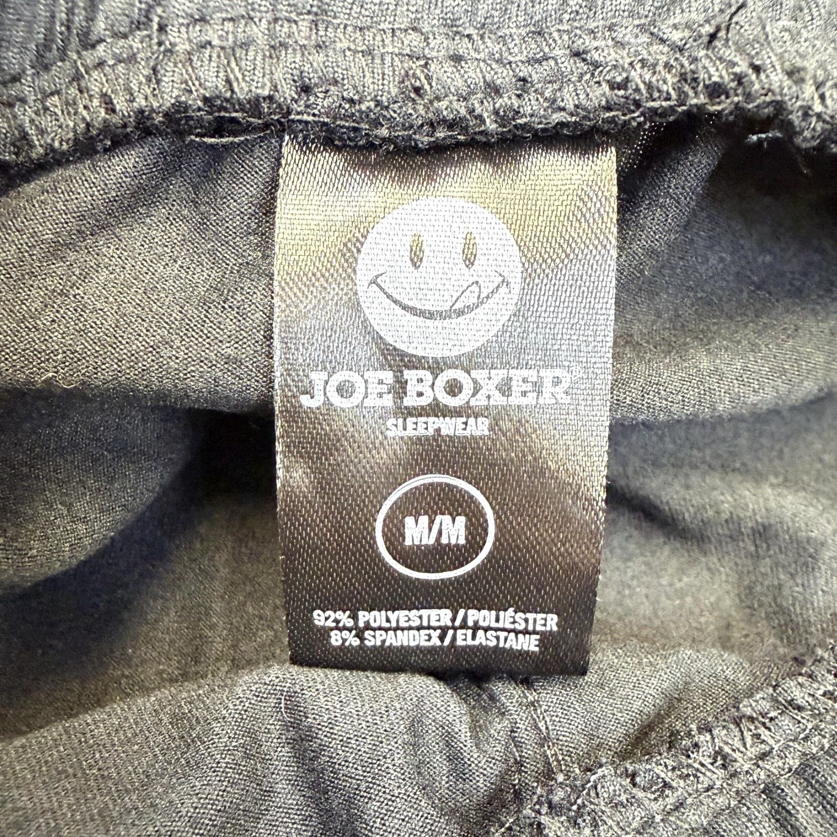 Joe Boxer Joe Boxer Lounge Pants Mens Medium Gray Smiley Face Emoji Jogger Sleepwear Size US 31 - 5 Thumbnail