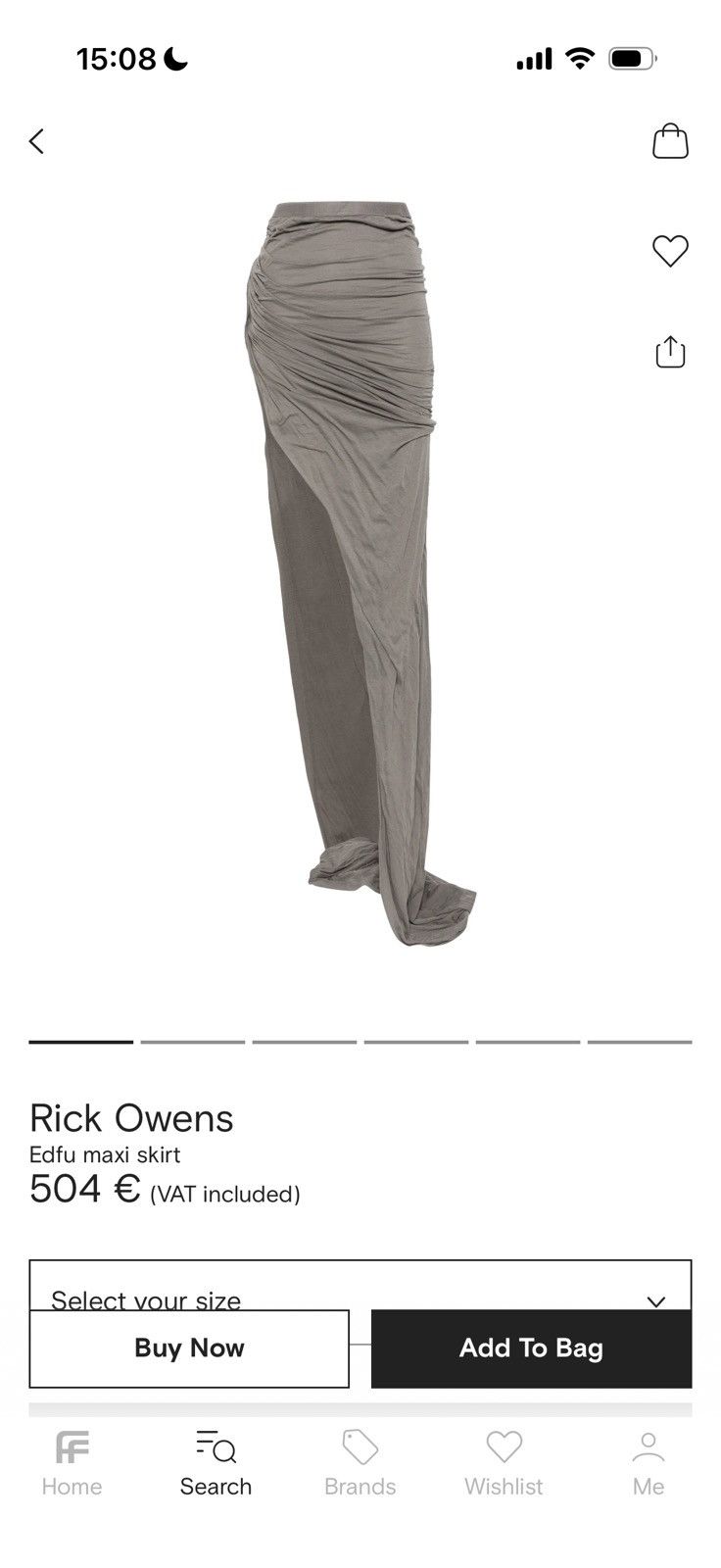Rick Owens rick owens edfu skirt Size 28" / US 6 / IT 42 - 5 Thumbnail