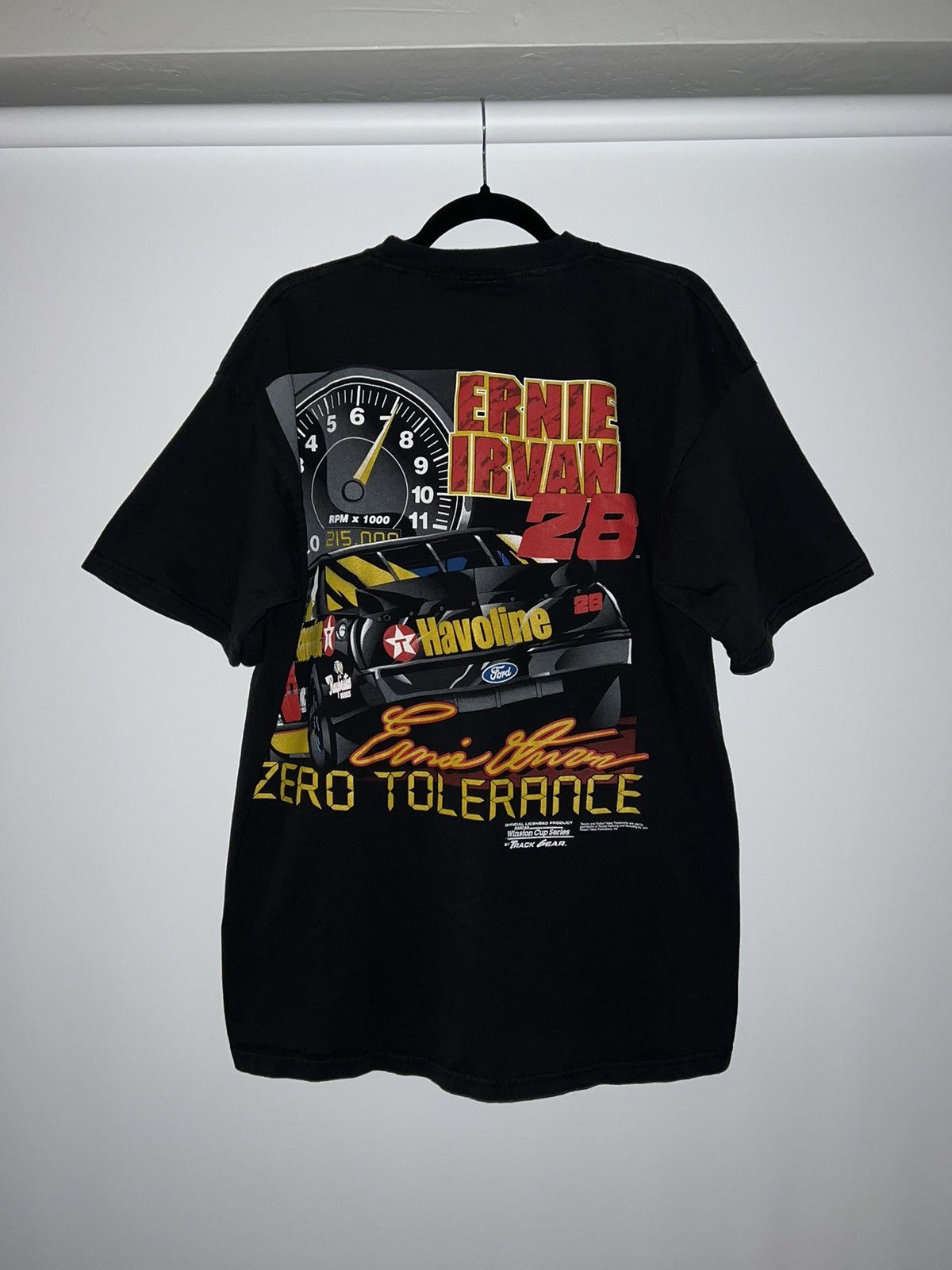 NASCAR × Vintage Vintage 90s NASCAR T-Shirt Ernie Irvan Size US XL / EU 56 / 4 - 2 Thumbnail