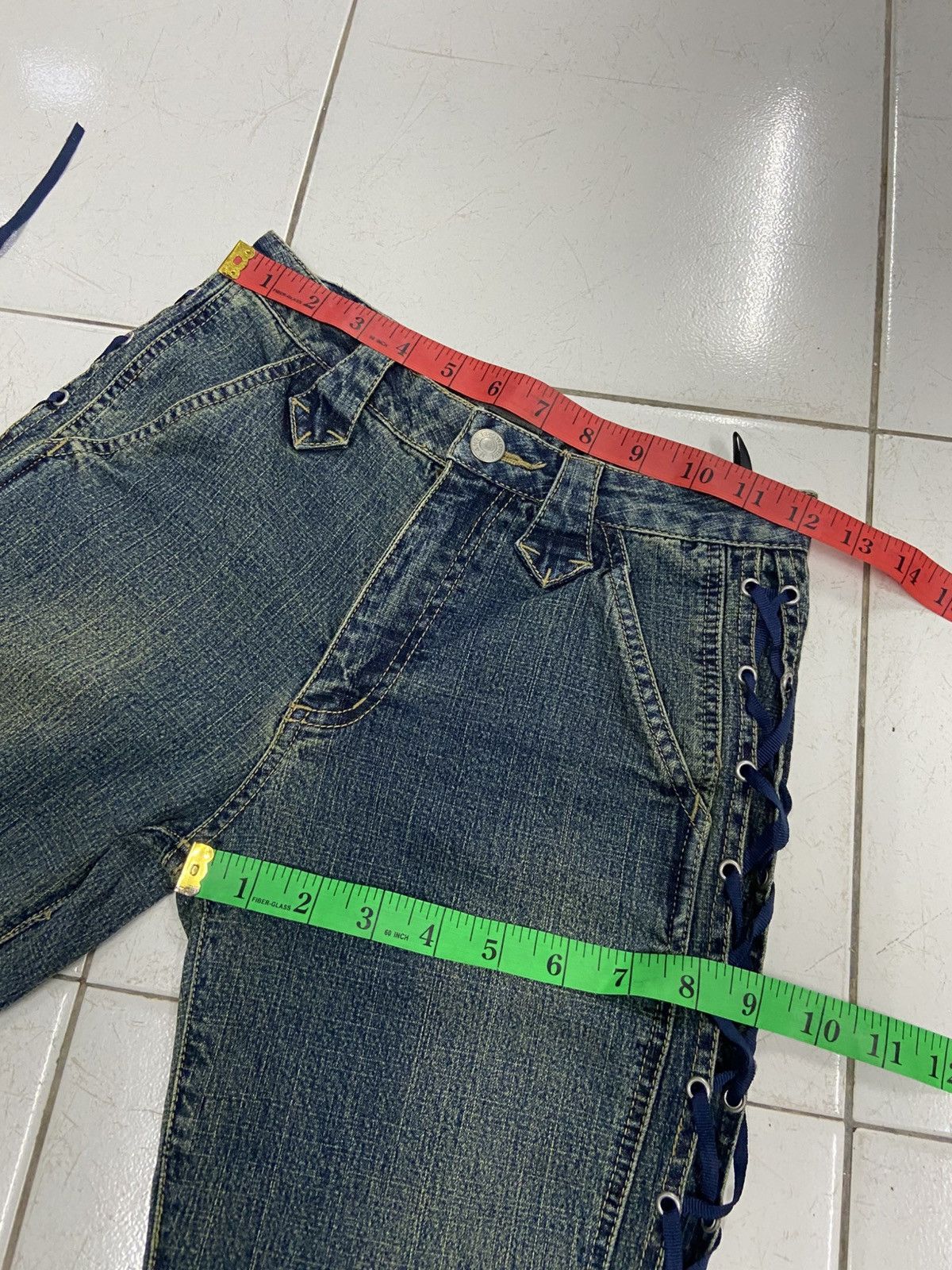 Japanese Brand BROW DWIN FLARE DENIM JEANS Size 24" / US 00 / IT 34 - 12 Thumbnail