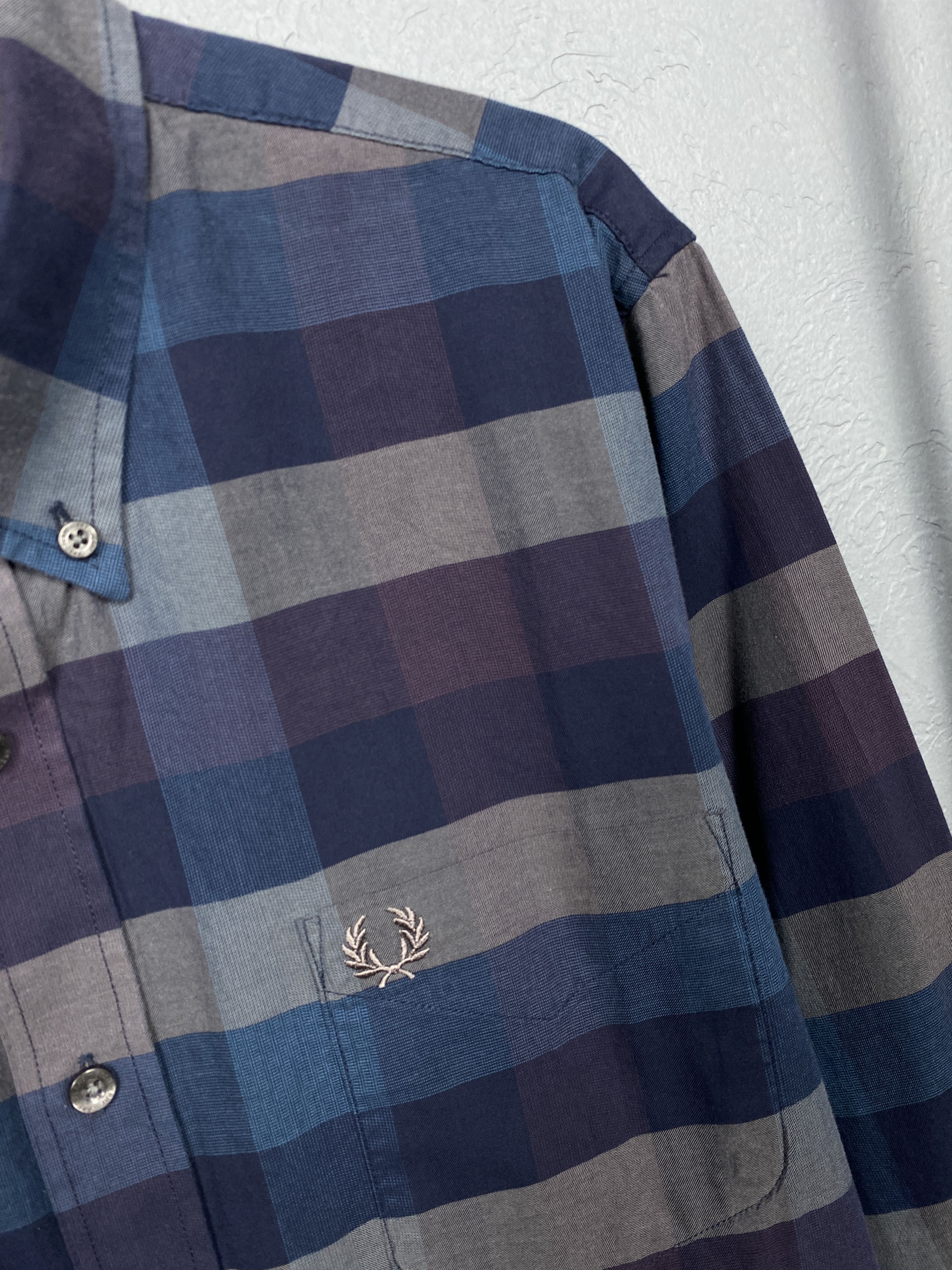 Fred Perry Fred Perry Vintage Mens Long Sleeve Shirt Size US XL / EU 56 / 4 - 3 Thumbnail