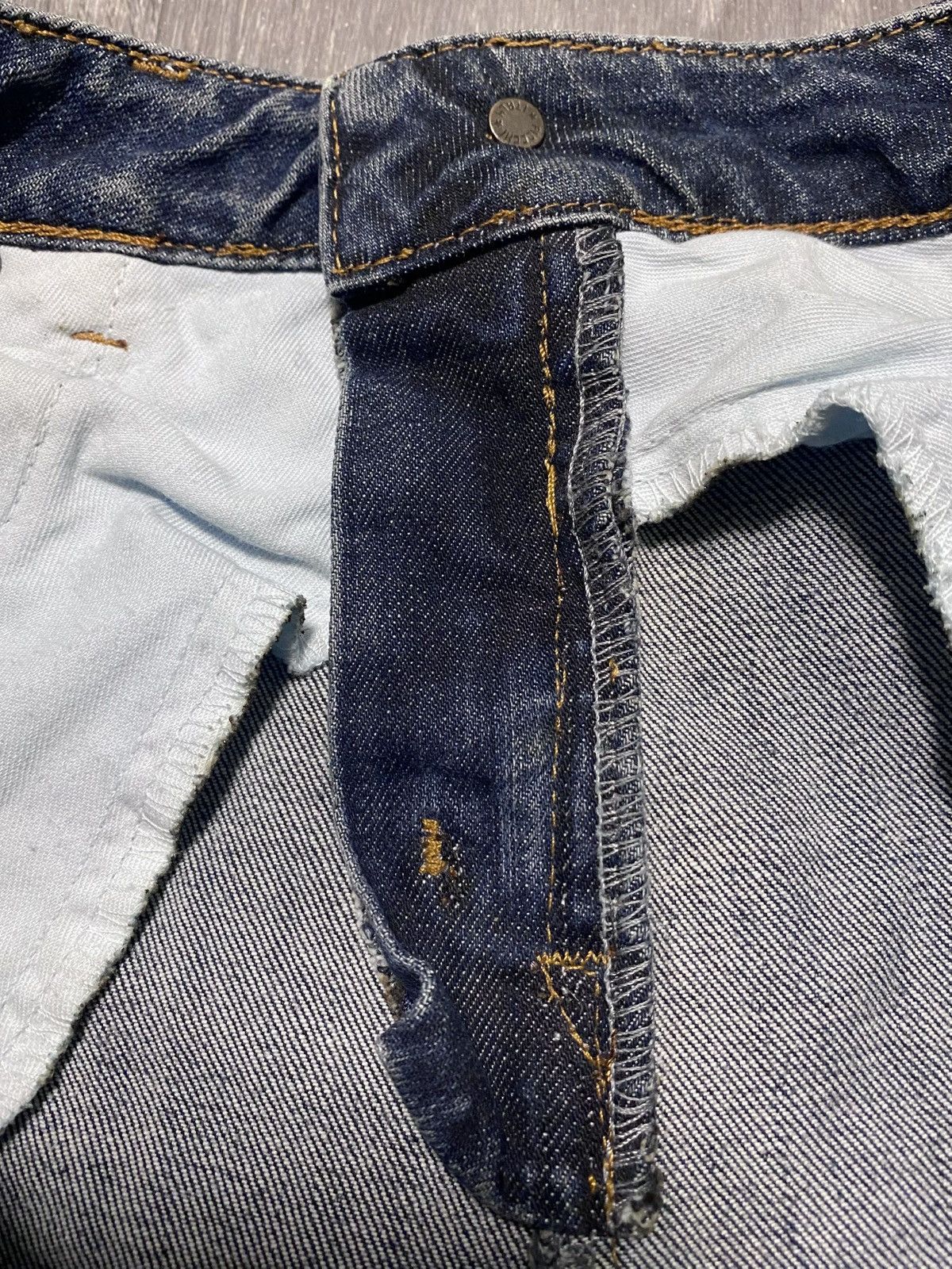McQ Alexander McQueen Alexander Mcqueen Washed Jeans Denim Embroidered Vintage Size 27" / US 4 / IT 40 - 10 Thumbnail