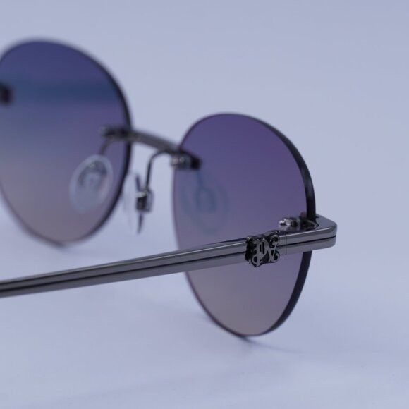 Palm Angels Palm Angels PERI10H CRYSTAL 1007 Sunglasses Gunmetal Oval Size ONE SIZE - 9 Thumbnail