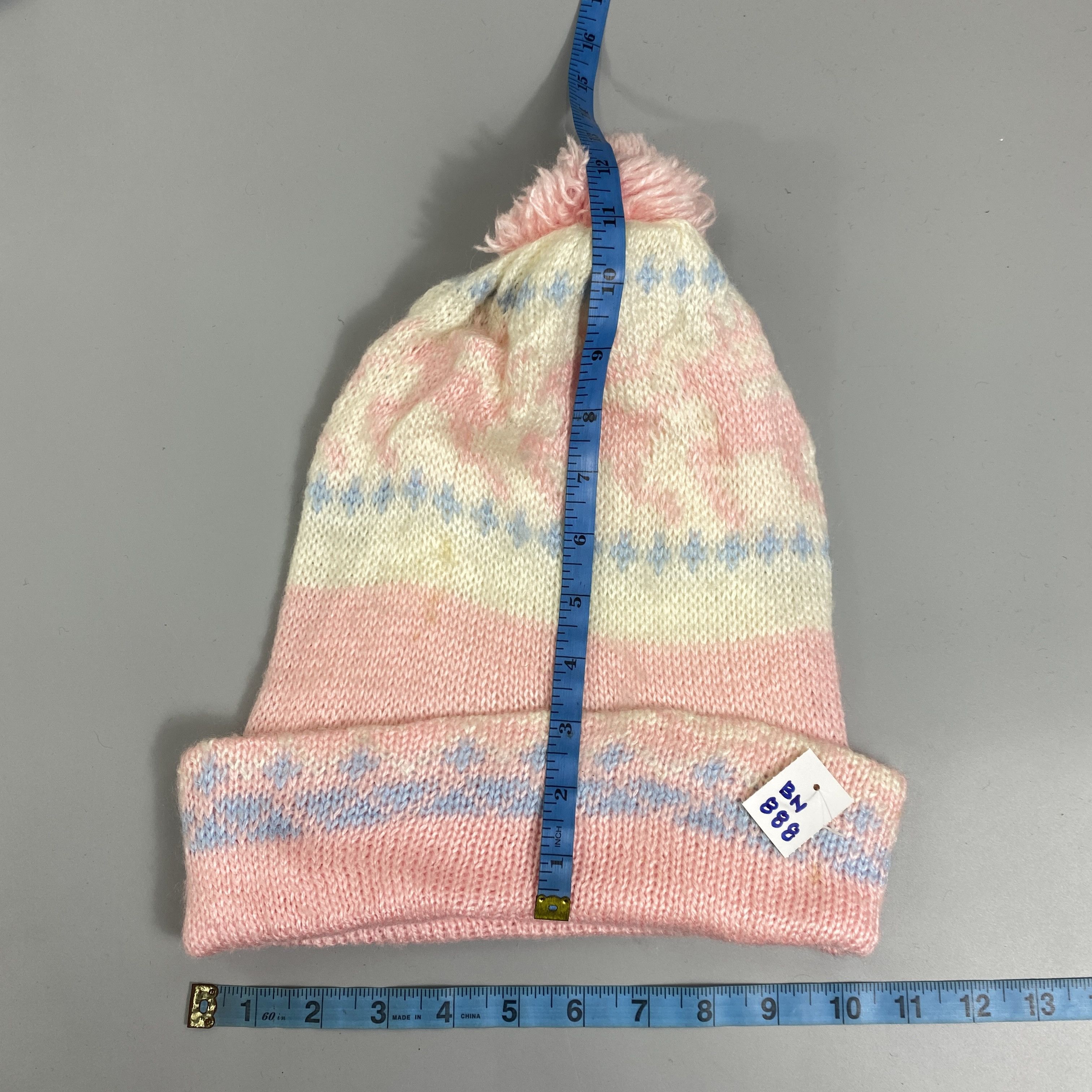 Japanese Brand Japanese Brand Beanie Hat With Pom Pom -BN888 Size ONE SIZE - 5 Thumbnail