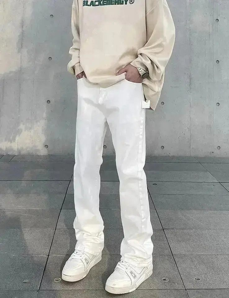 Japanese Brand Retro utility carpenter flared jeans trousers y2k Size US 30 / EU 46 - 3 Thumbnail