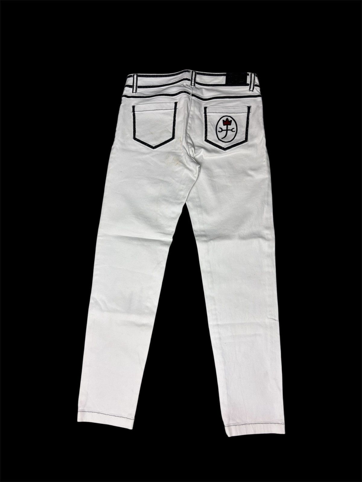 Jean Charles De Castelbajac Castelbajac white denim pant Size 30" / US 8 / IT 44 - 1 Thumbnail