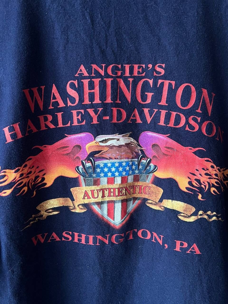 Harley Davidson × Vintage Vintage Harley Davidson Tee 2001 USA 3D Emblem Eagle RARE Size US L / EU 52-54 / 3 - 6 Thumbnail