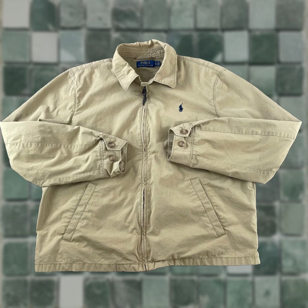 Polo Ralph Lauren Polo Ralph Lauren Jacket Men XL Brown Khaki Full Zip Chinstrap Preppy Size US XL / EU 56 / 4 - 1 Thumbnail