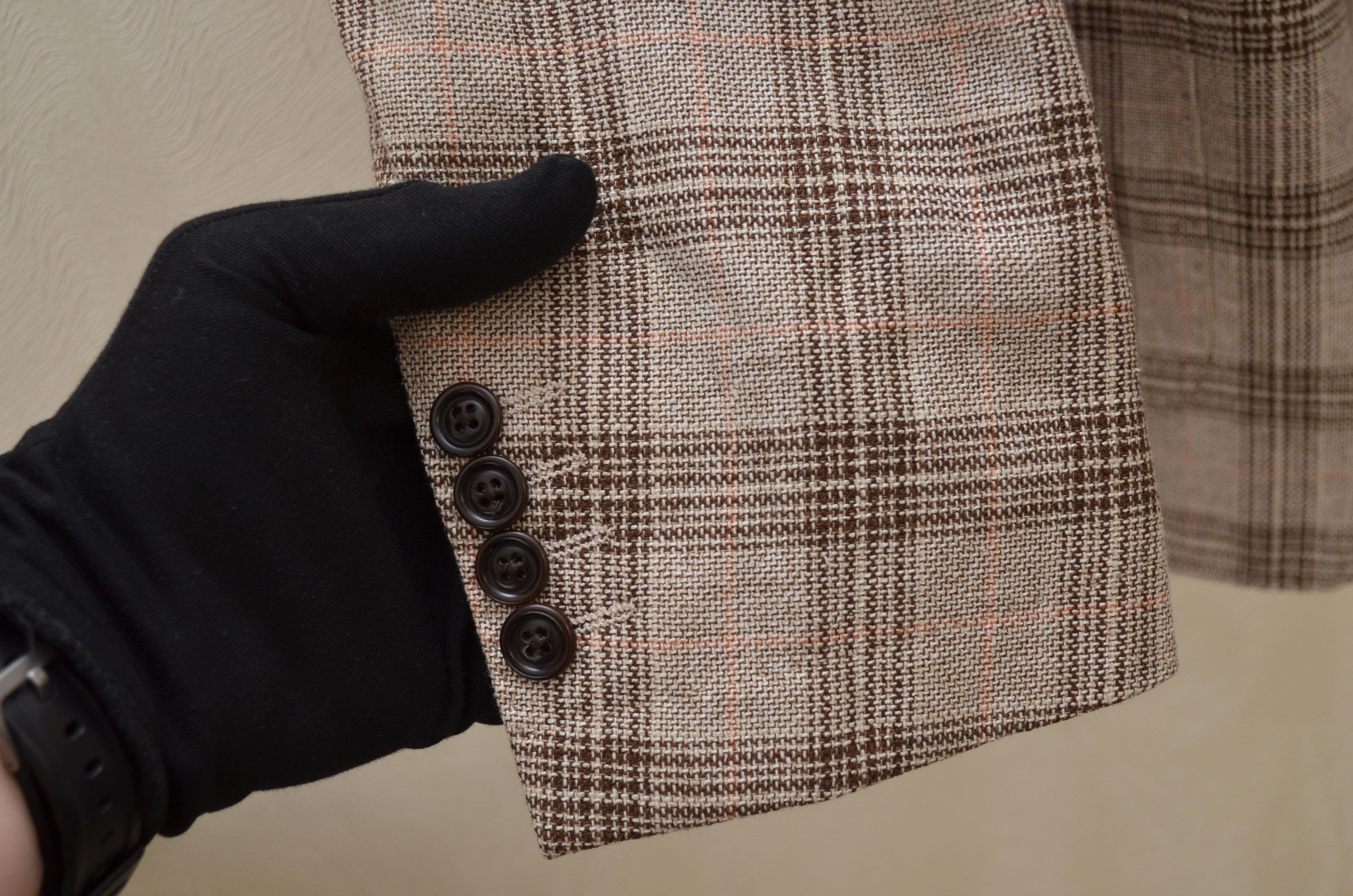 Designer × Faconnable Faconnable Blazer Jacket Unlined Check Wool EU58 US48 Size 48R - 5 Thumbnail