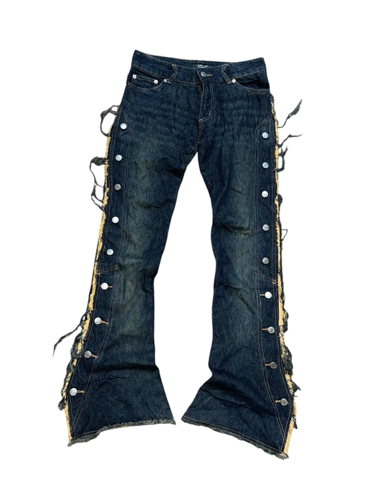 Seditionaries JOUERAUX ECHECS FLARE JEANS x JAPAN BRAND x VINTAGE Size US 33 - 1 Thumbnail