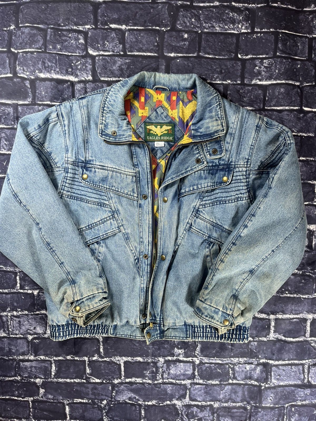 Vintage Vintage Denim Jacket Size US L / EU 52-54 / 3 - 1 Thumbnail