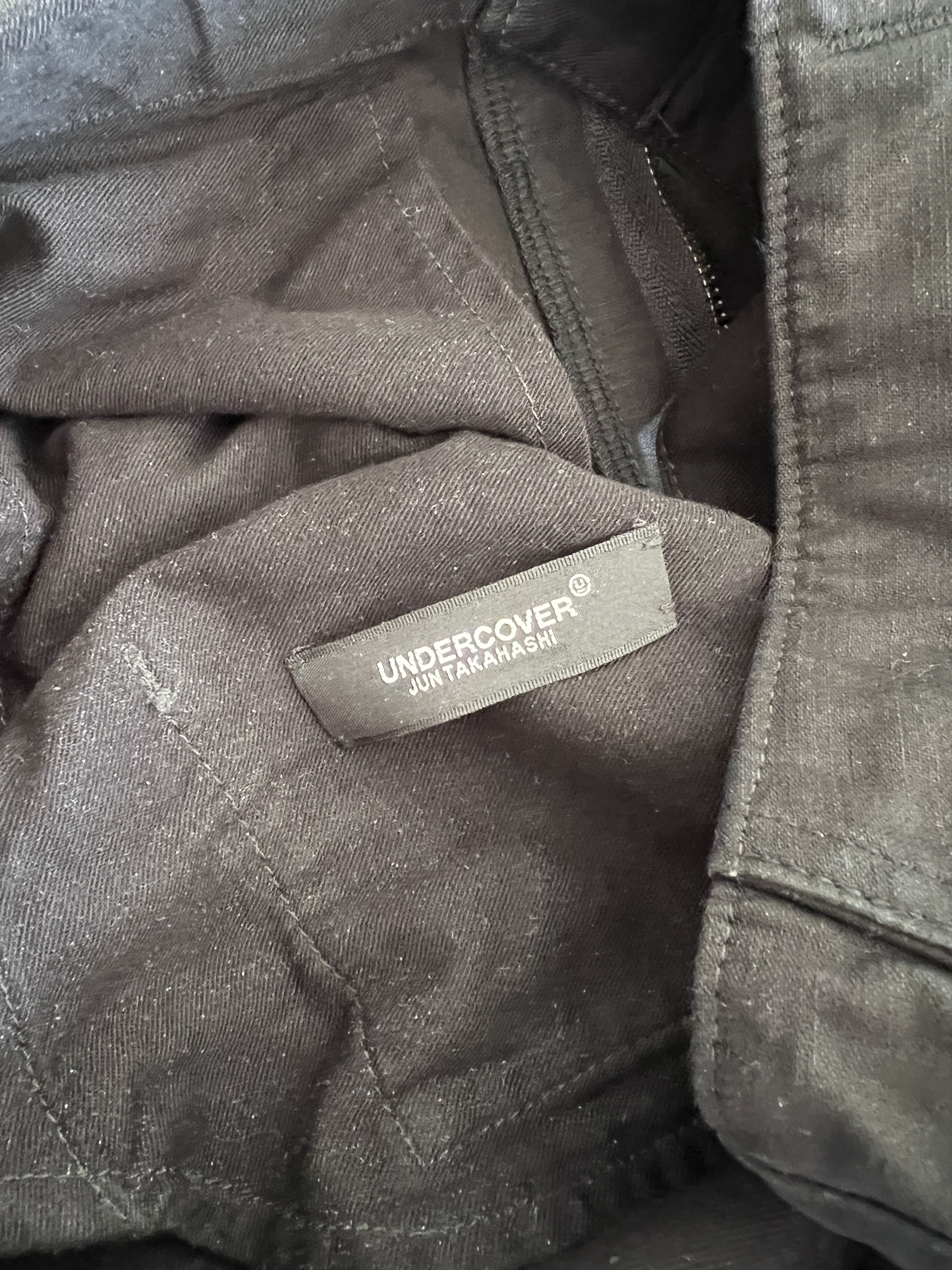 Jun Takahashi × Undercover Undercover Black Distressed Cargo Pants Size US 30 / EU 46 - 4 Thumbnail