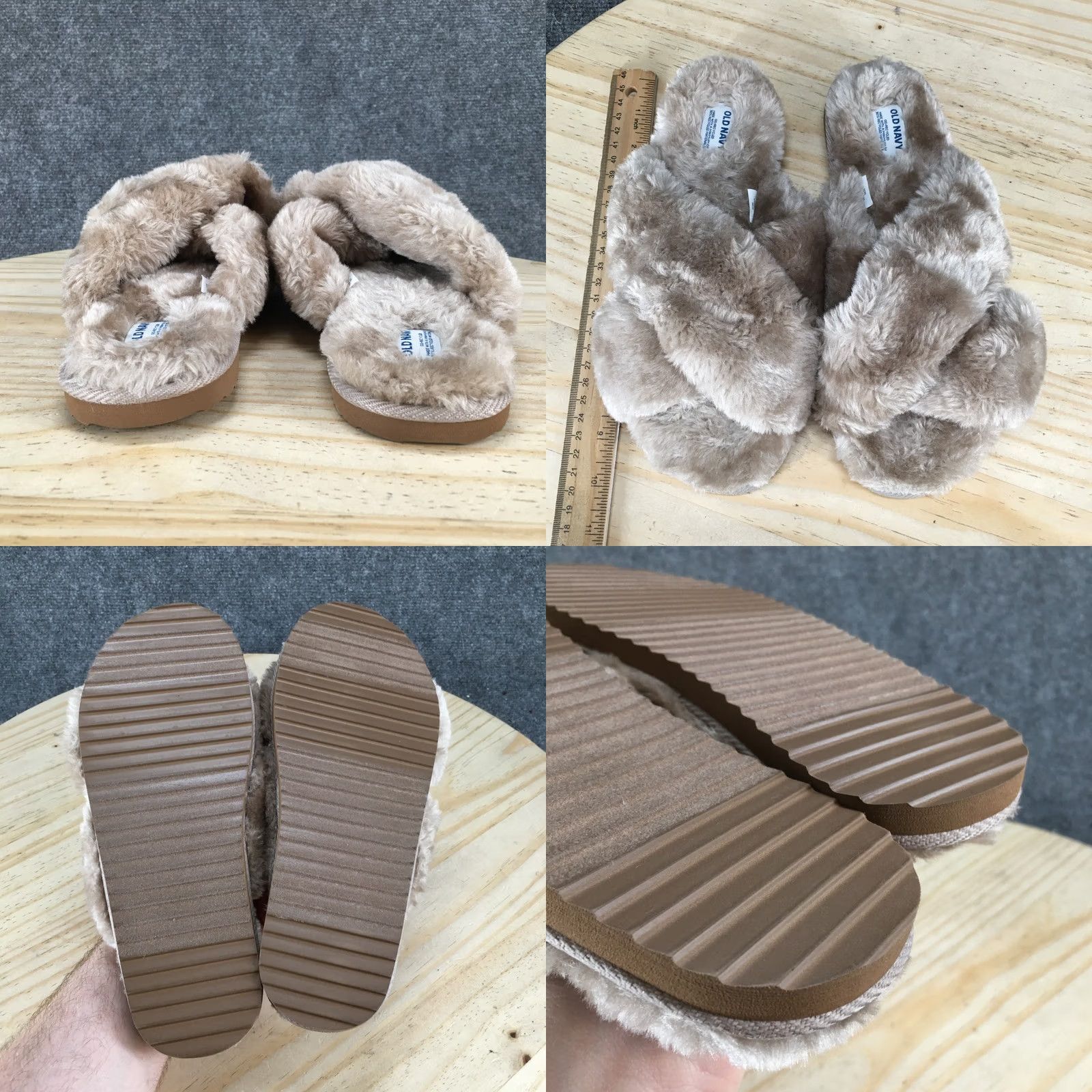 Old Navy Old Navy Slippers Womens Slip On Indoor Sandal Flat Tan Camel Open Toe Casual Shoes Slipper Footwear Brown Regular Size 9 Womens Size US 9 / IT 39 - 8 Thumbnail