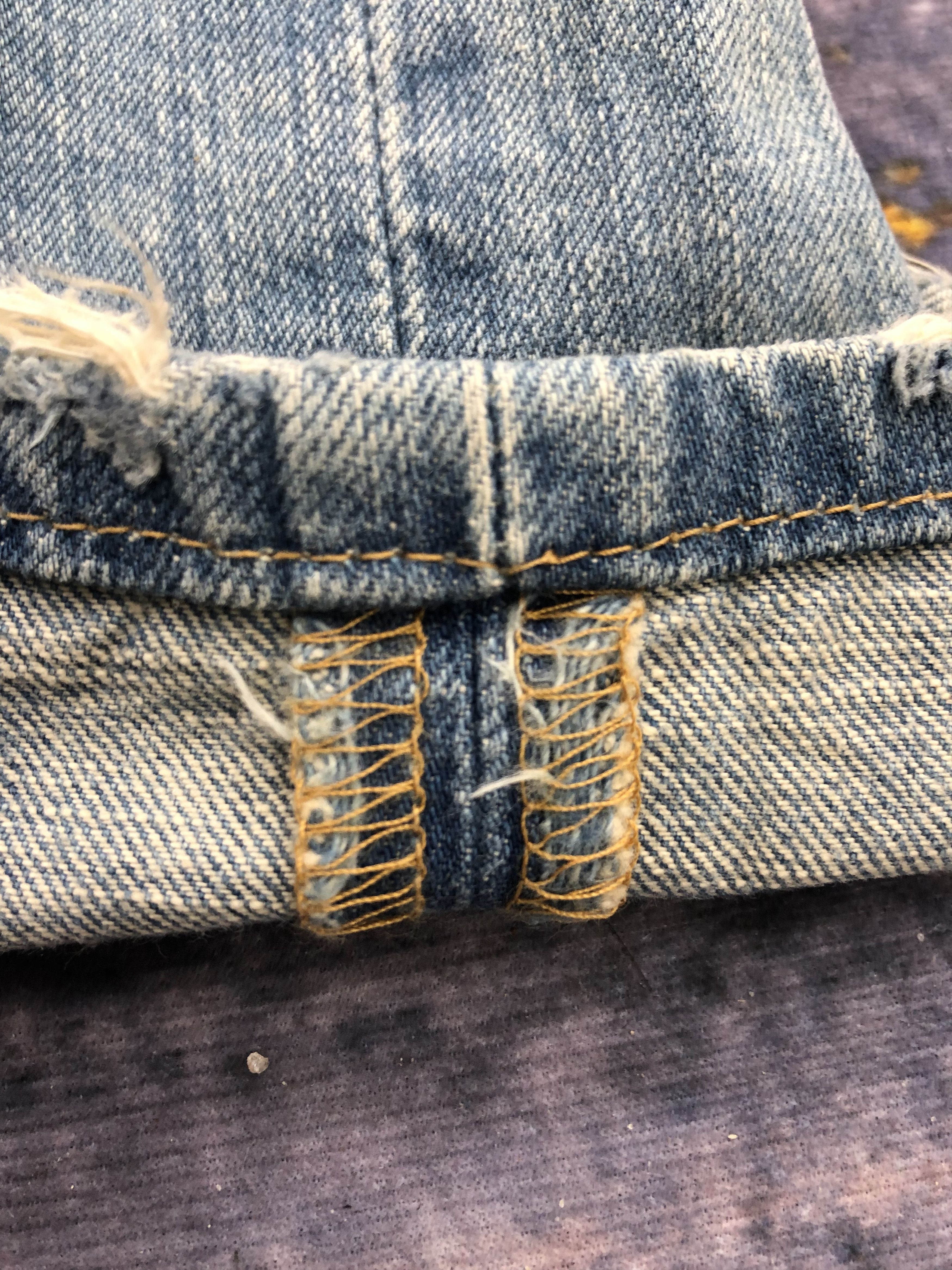 Levi's Vintage Levis 501 Distressed Faded Blue Jeans DPP0071 Size US 38 / EU 54 - 7 Thumbnail