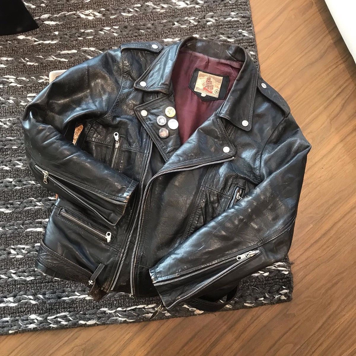 Vintage Leather Metal/Punk Jacket