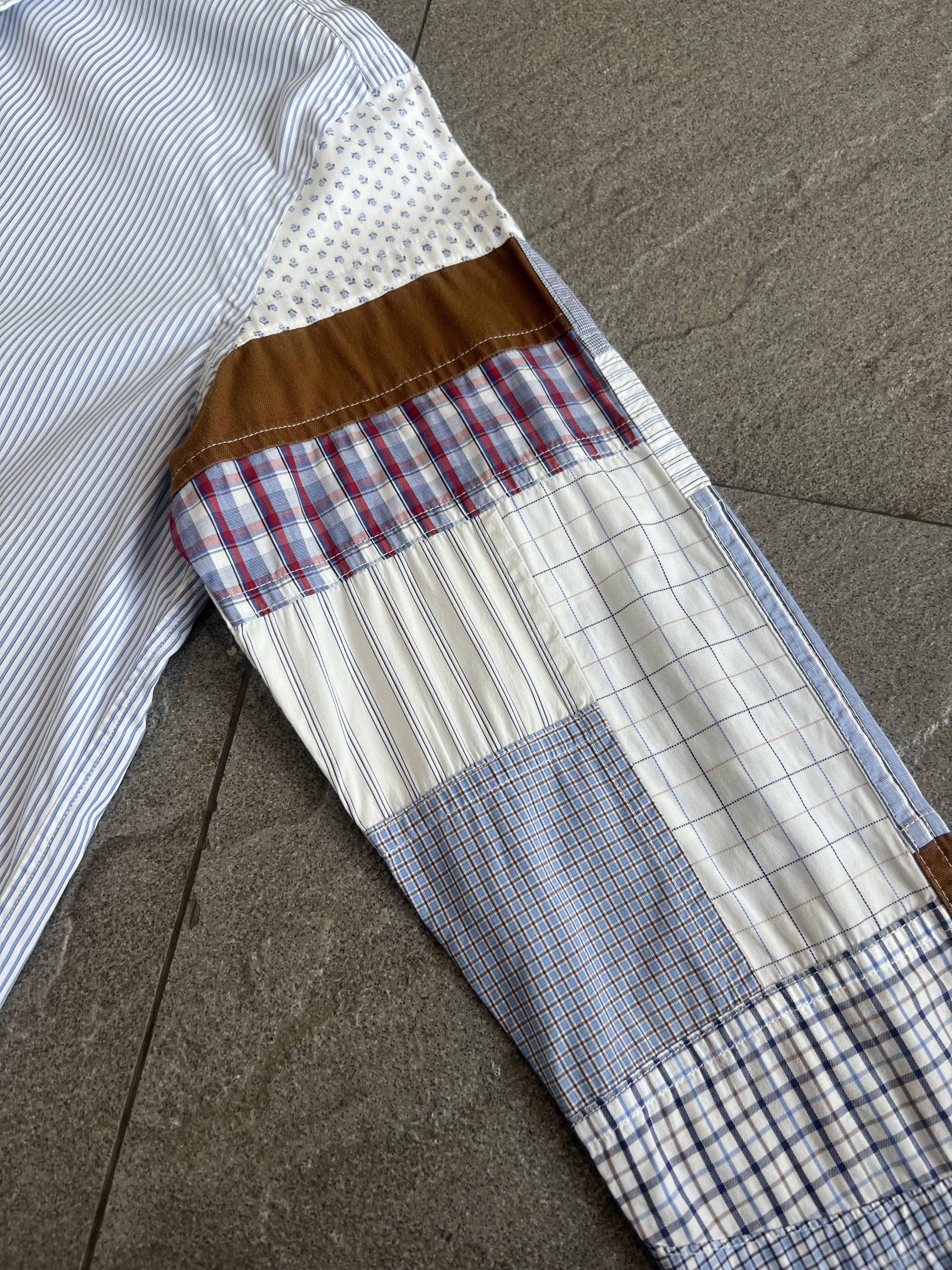 Junya Watanabe Junya Watanabe Comme des Garçons patchwork shirt Size US S / EU 44-46 / 1 - 4 Thumbnail