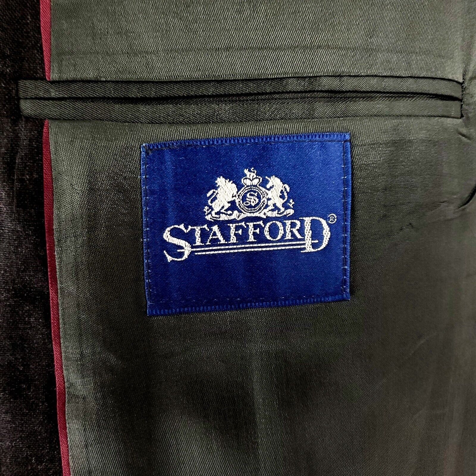Stafford Vintage Stafford American Craftsman 2 Button Blazer 42L Gray Size 42L - 7 Thumbnail