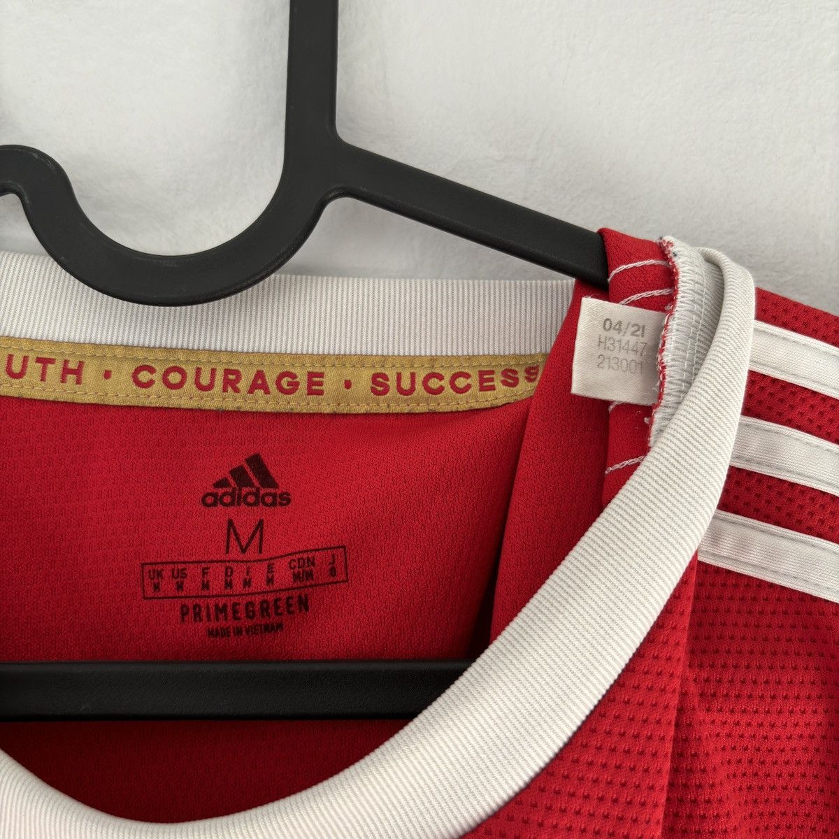 Adidas 2021 2022 Manchester United Adidas Home Kit Soccer Jersey MU Size US M / EU 48-50 / 2 - 2 Thumbnail