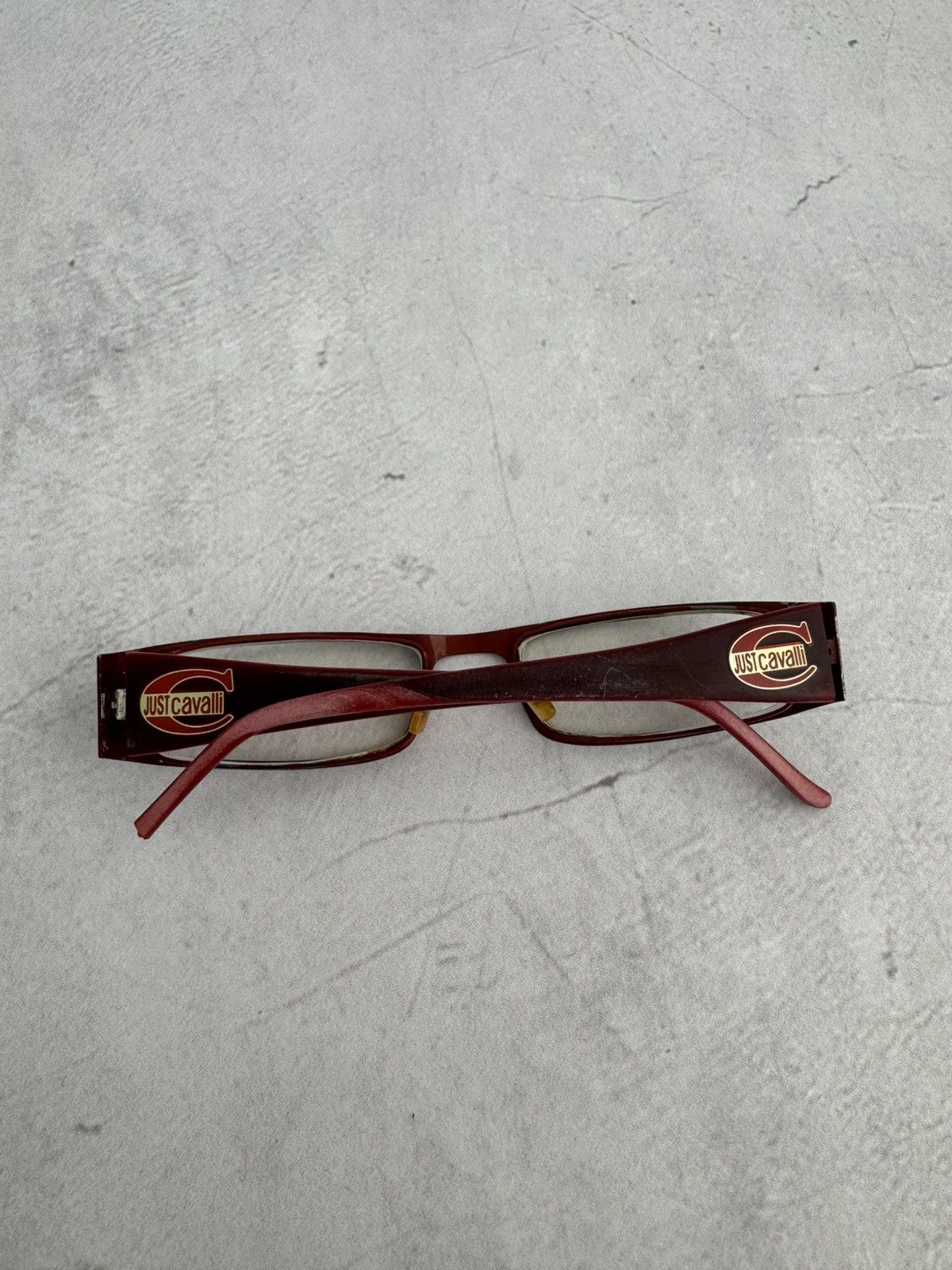 Just Cavalli Just Cavalli Eyeglasses Frame Made in Italy Red Rectangular Size ONE SIZE - 8 Thumbnail