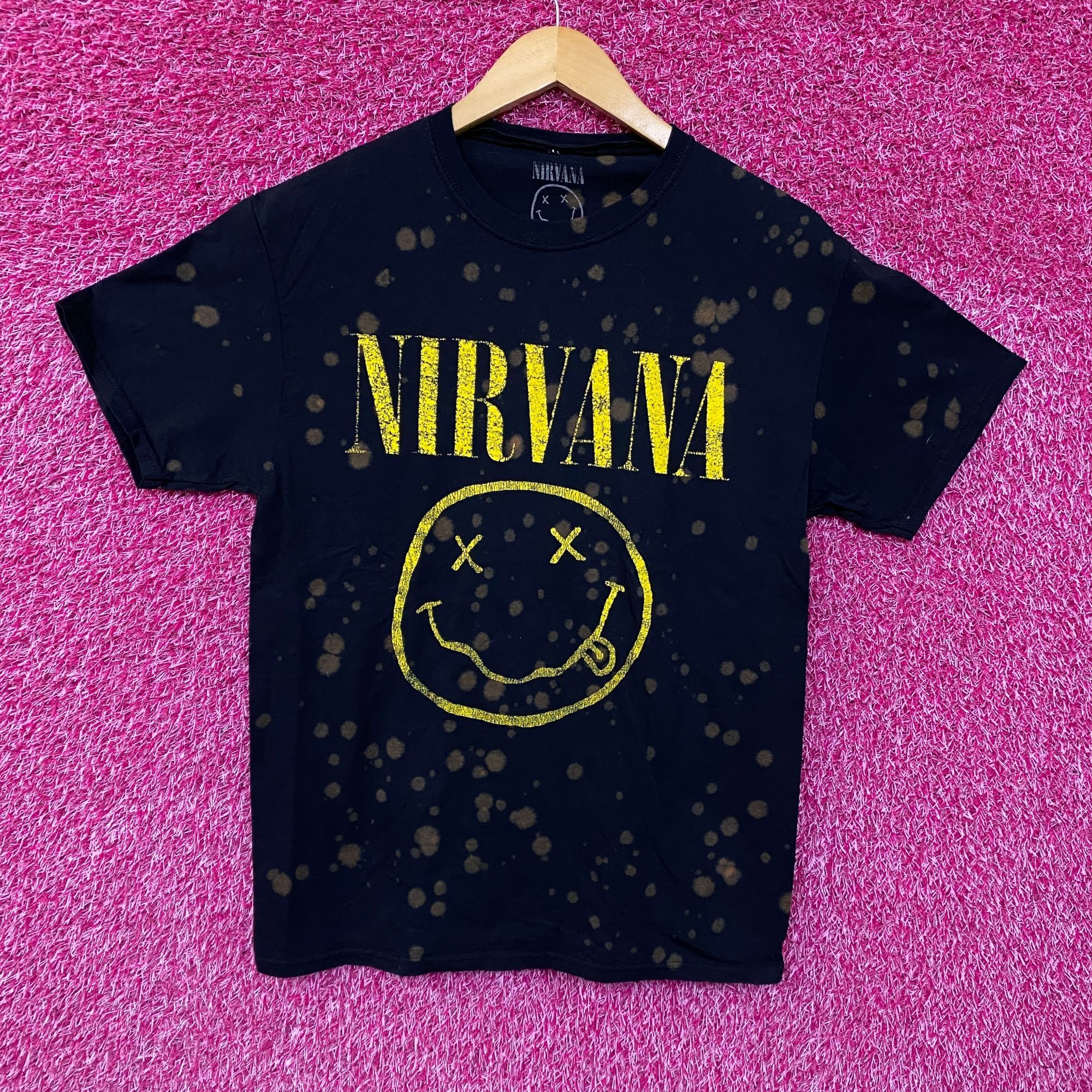 Nirvana Nirvana Nevermind Tour Smiley Grunge Band Bleach Wash Tee S Size US S / EU 44-46 / 1 - 1 Thumbnail