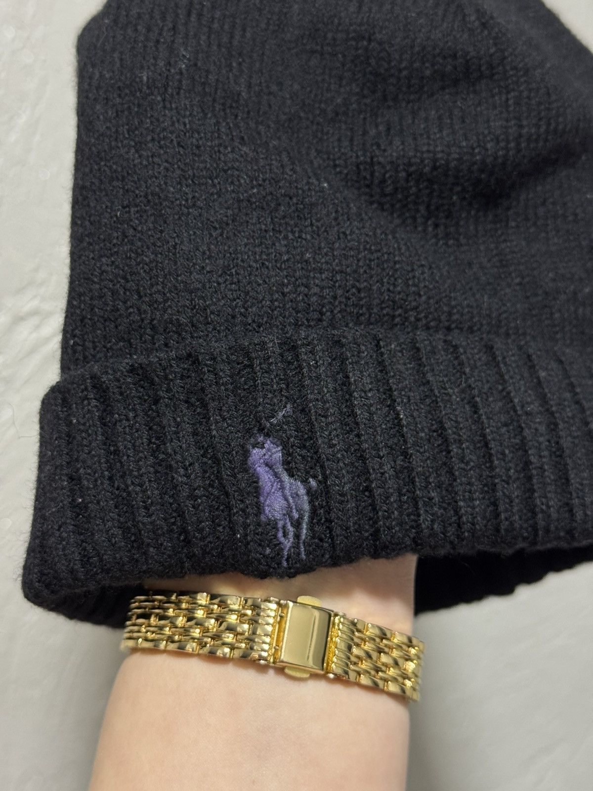 Polo Ralph Lauren Vintage Polo Ralph Lauren Wool Black Hat Size ONE SIZE - 6 Thumbnail