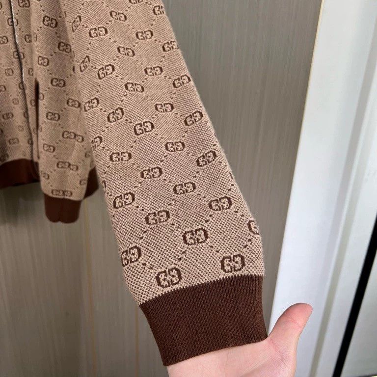 Gucci Gucci Full-print old flower jacquard knitted zipper jacket Size US S / EU 44-46 / 1 - 5 Thumbnail