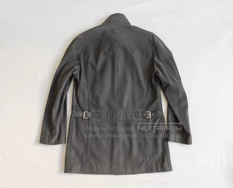 Hermes Hermes Dark Gray Sandpapered Leather Vintage Texture Hunti Size US M / EU 48-50 / 2 - 7 Thumbnail